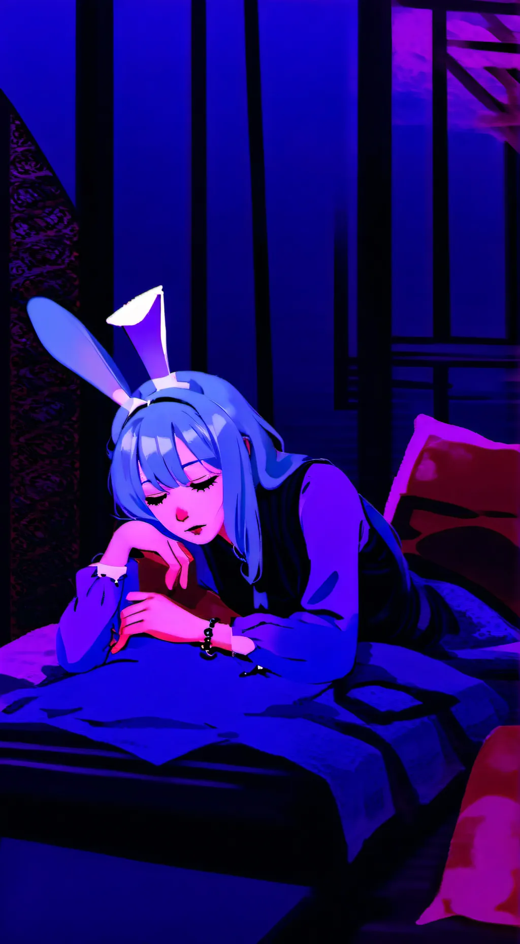 ai character: Hatsune miku background