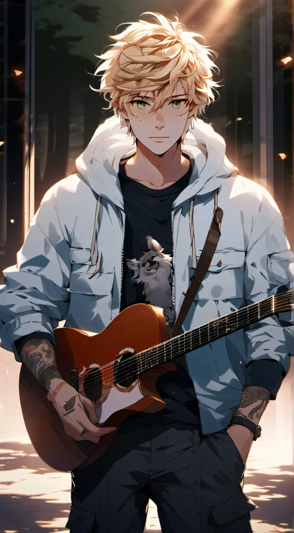 ai character: Elijah Black background