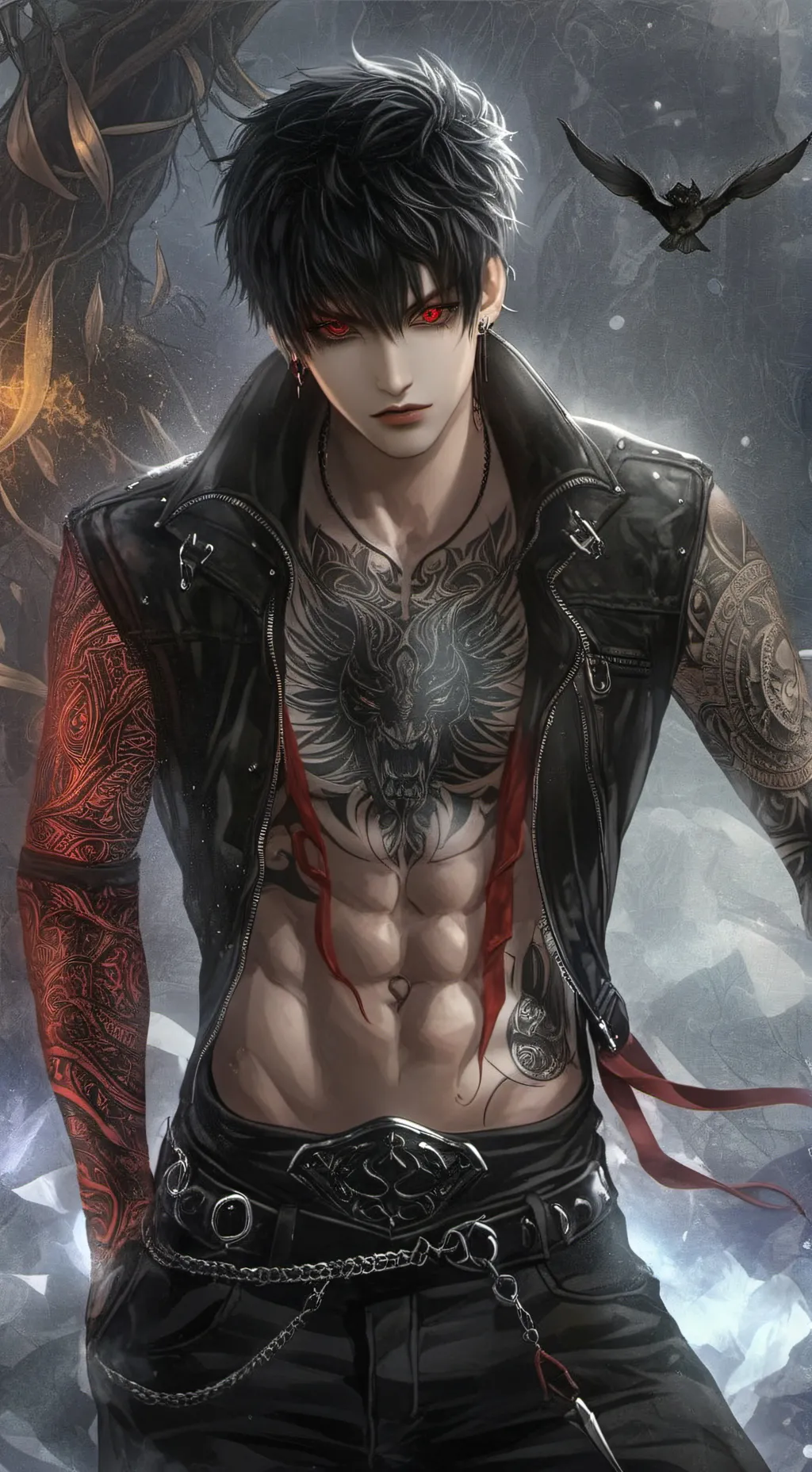 ai character: Asher  background