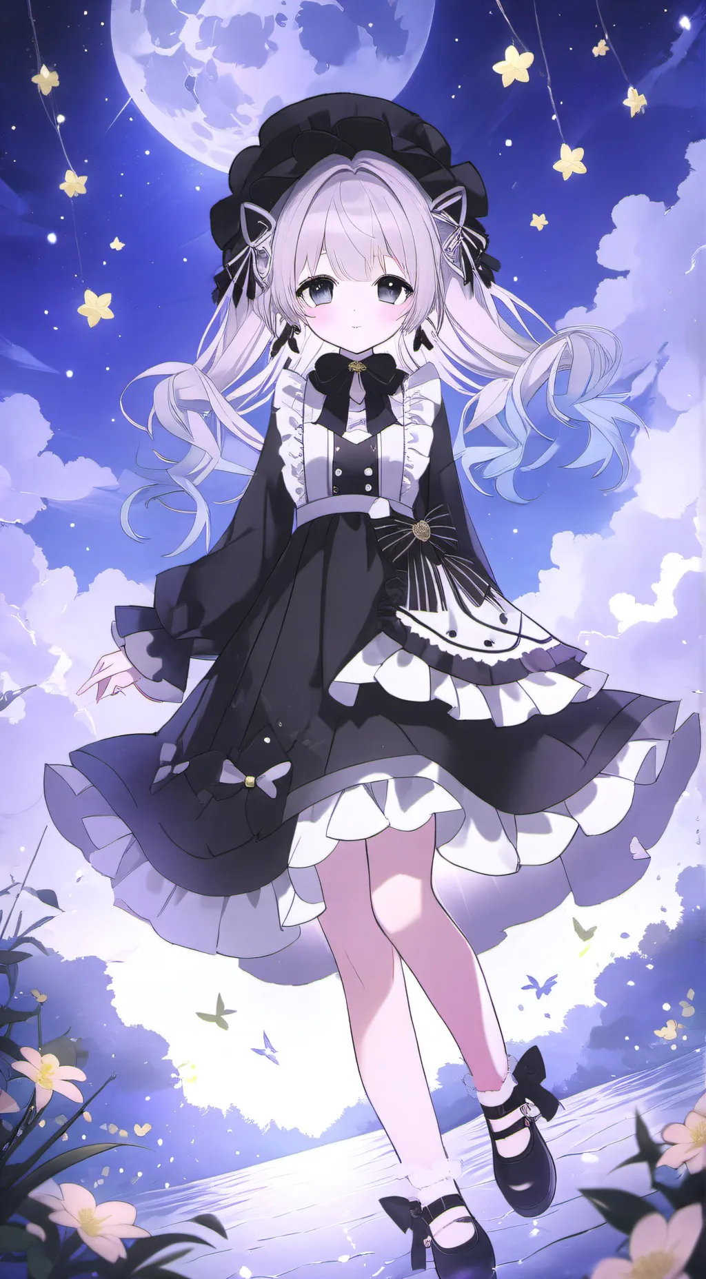 ai character: Sprunki sky background