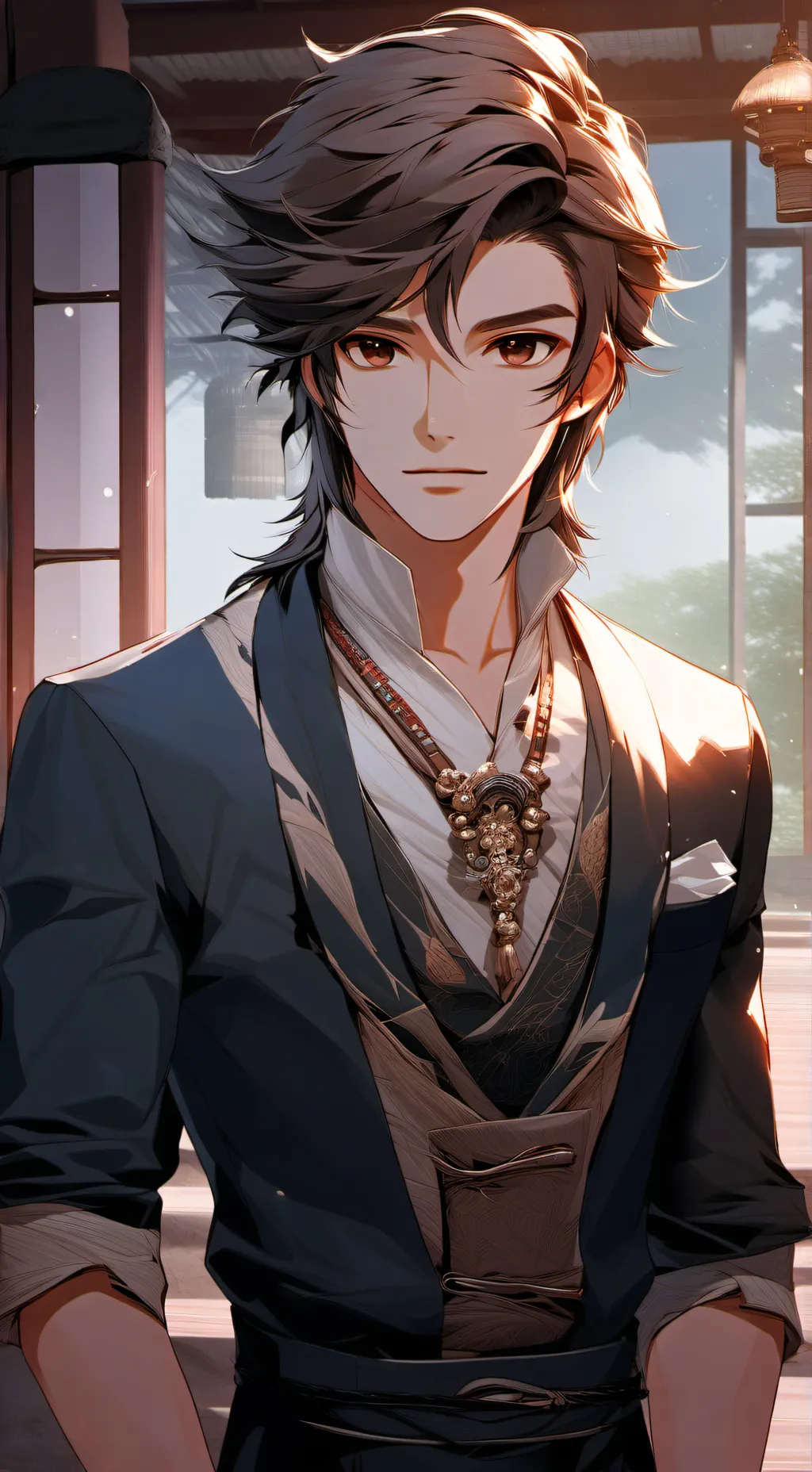 ai character: Adam  background