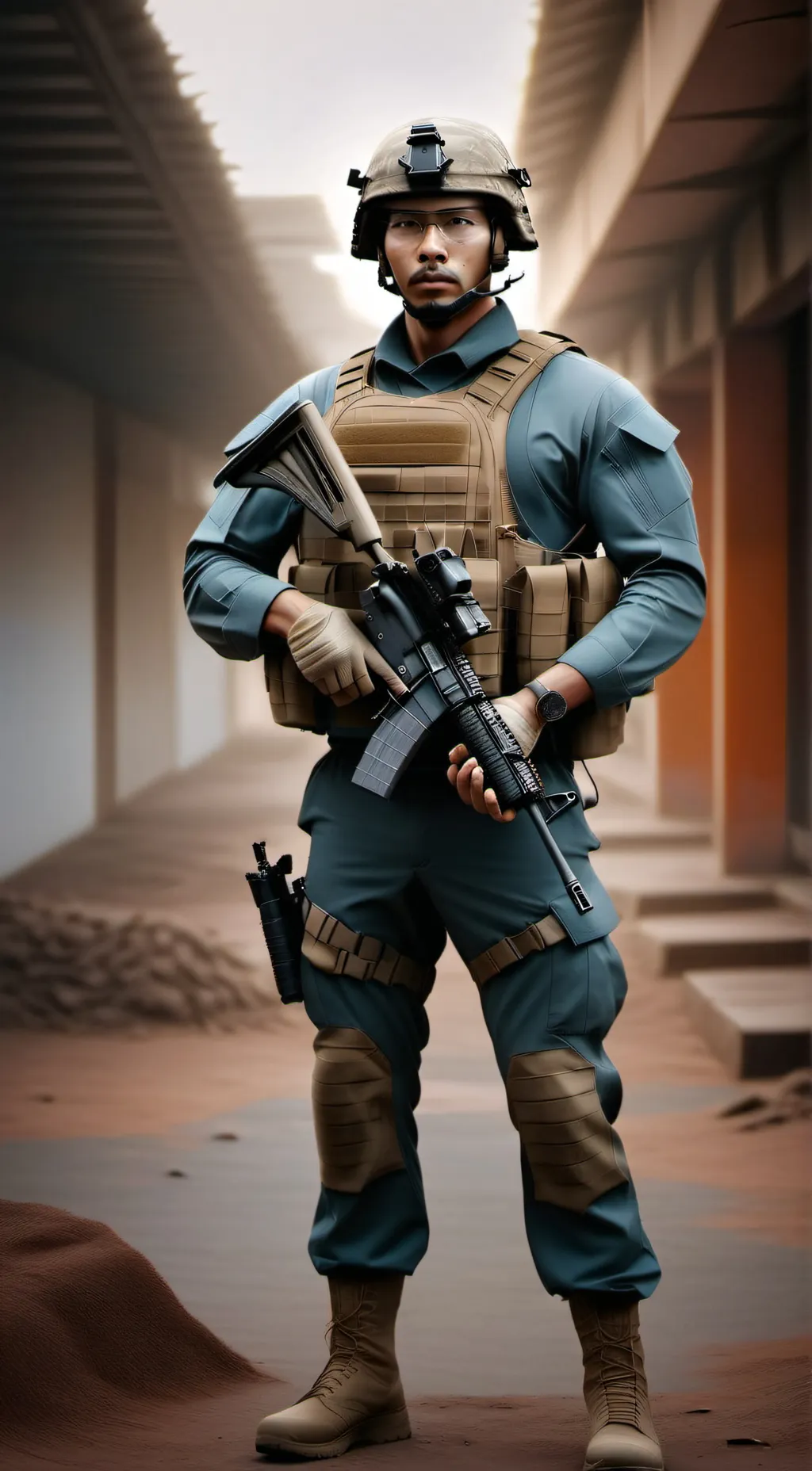 ai character: Soldado Anti-Furro background