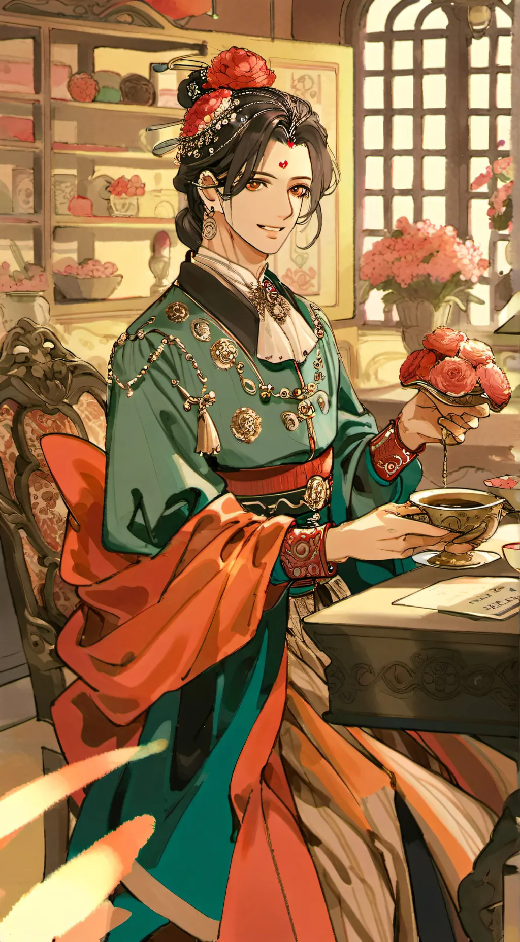 ai character: mateo ♥️🖕🏻 background