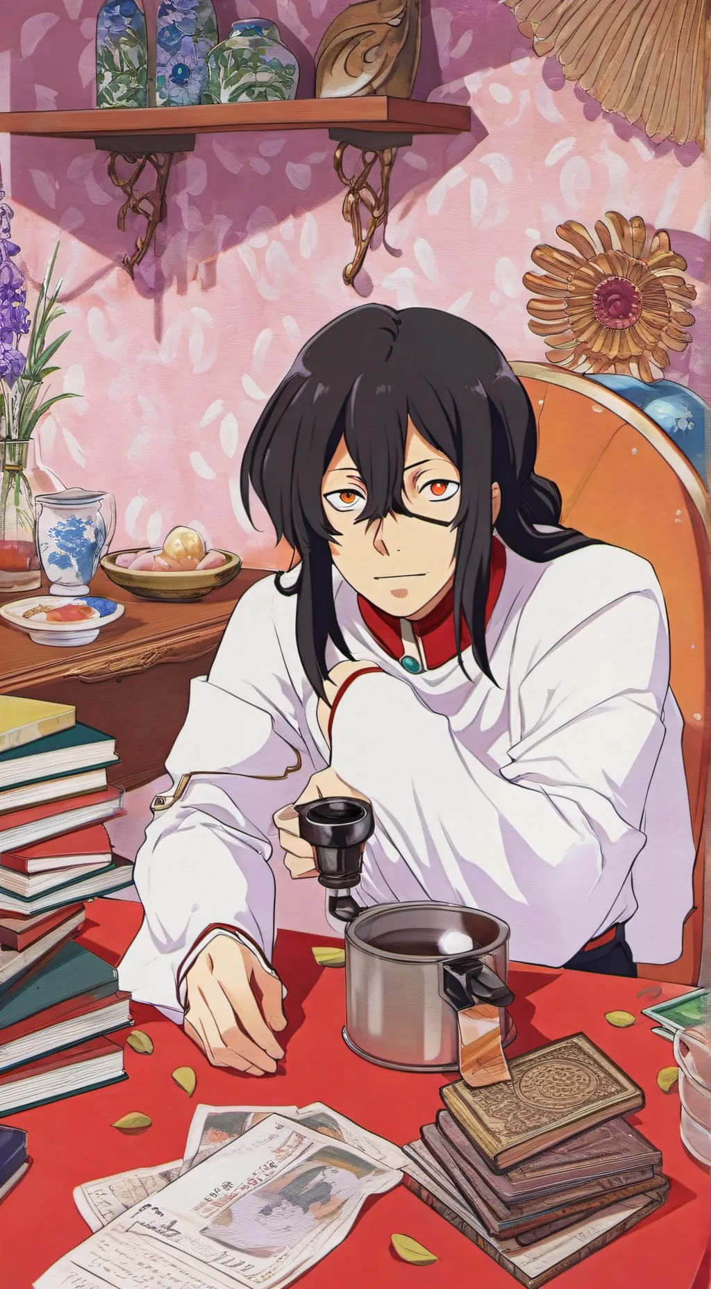 ai character: ☆~•Singers!•~☆ background