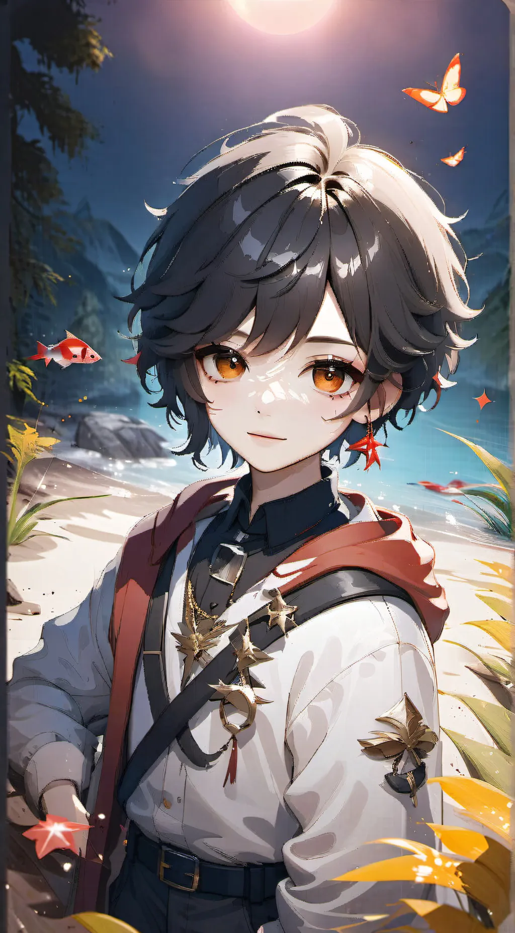 ai character: i like u background