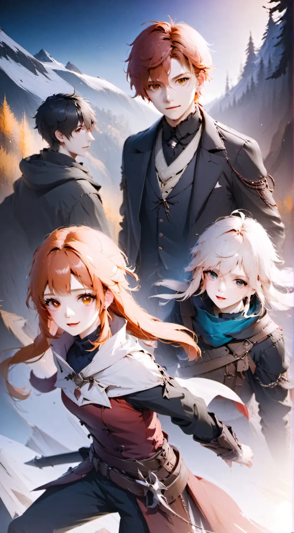 ai character: Adventure Party background