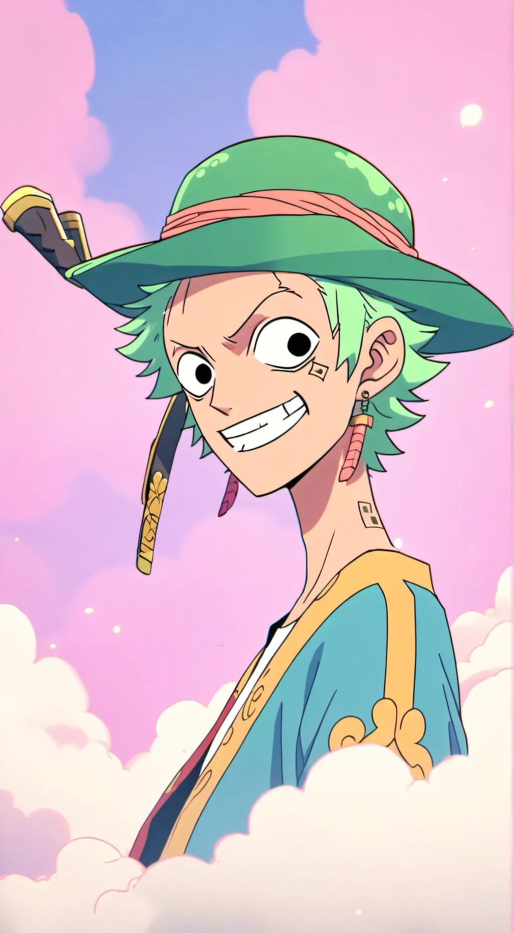ai character: ZORO background