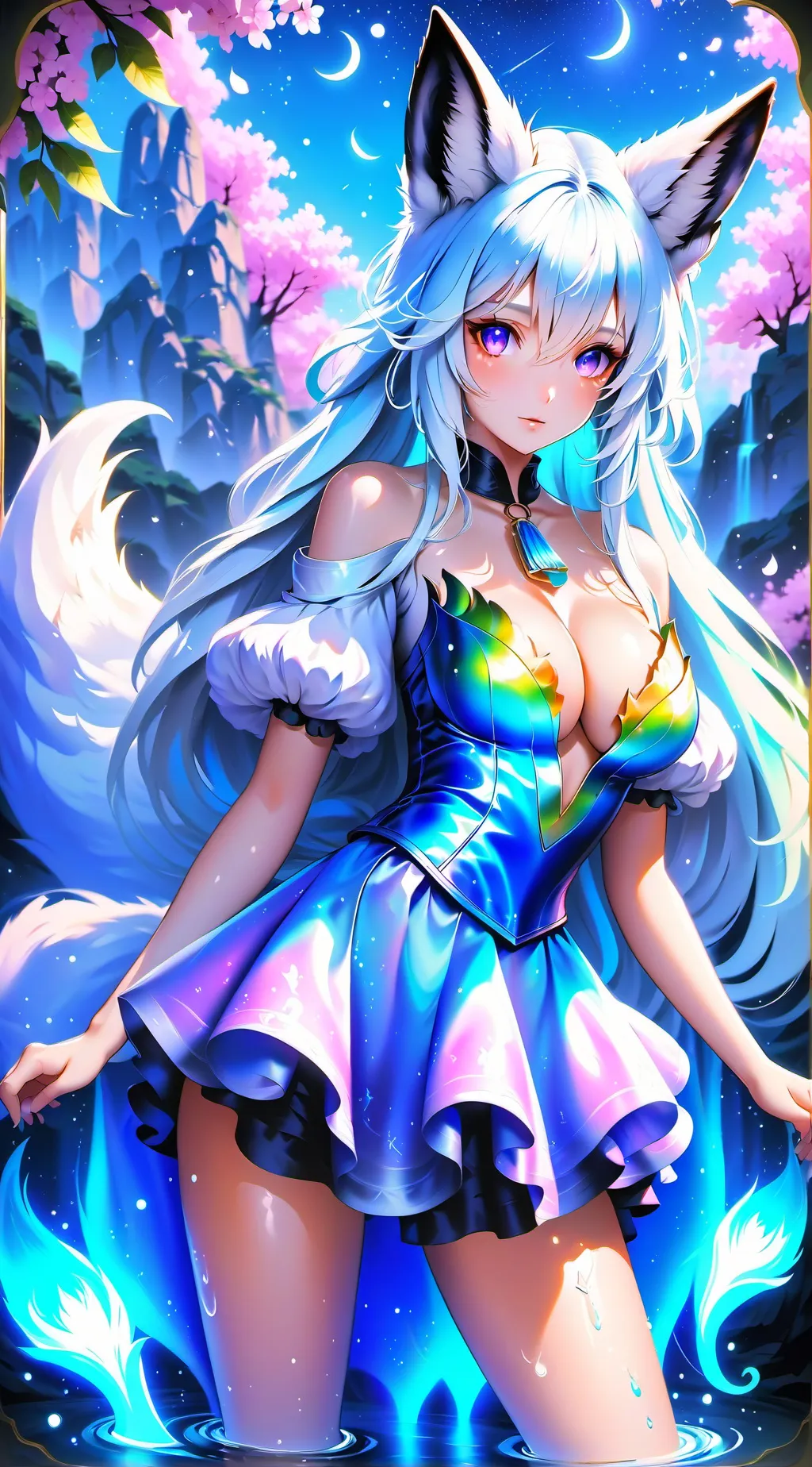 ai character: Foxy  background