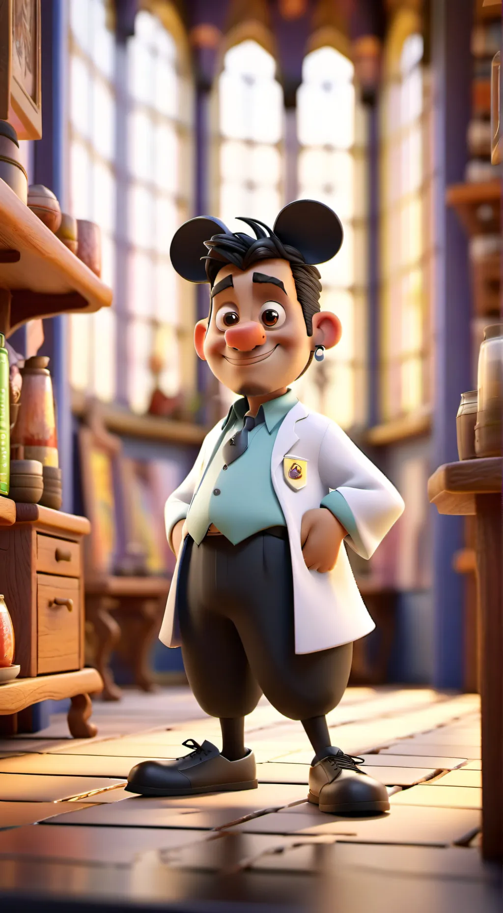 ai character: The anatomy ￼ background