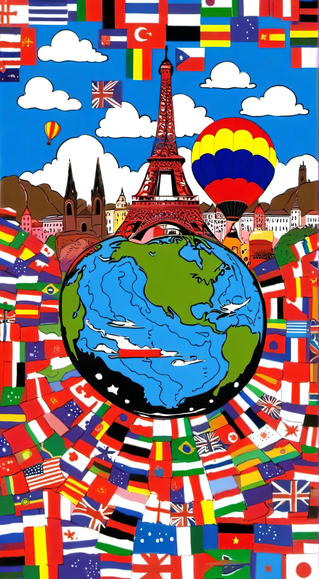 ai character: countryball background