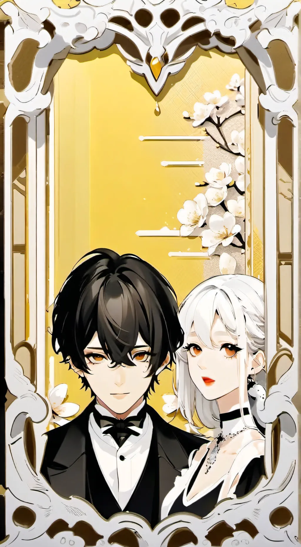 ai character: Yollow et Sana background