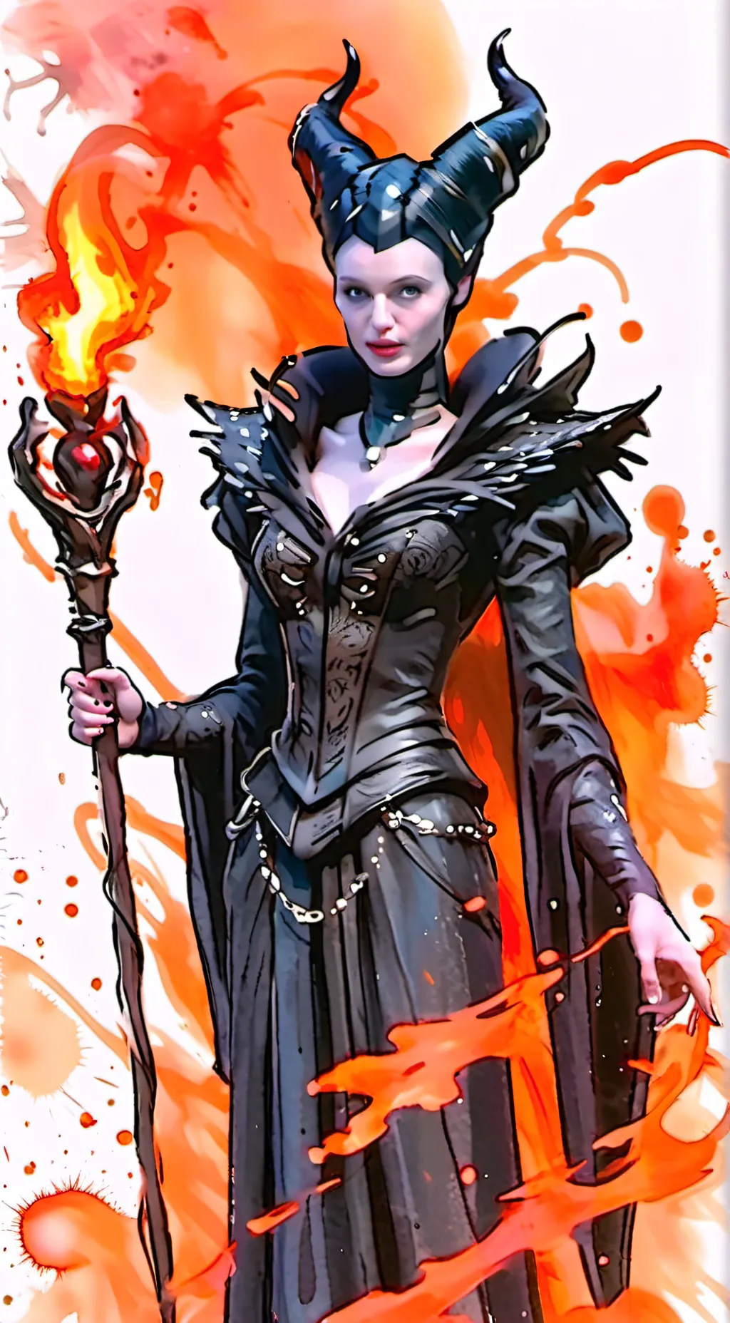 ai character: maleficent background