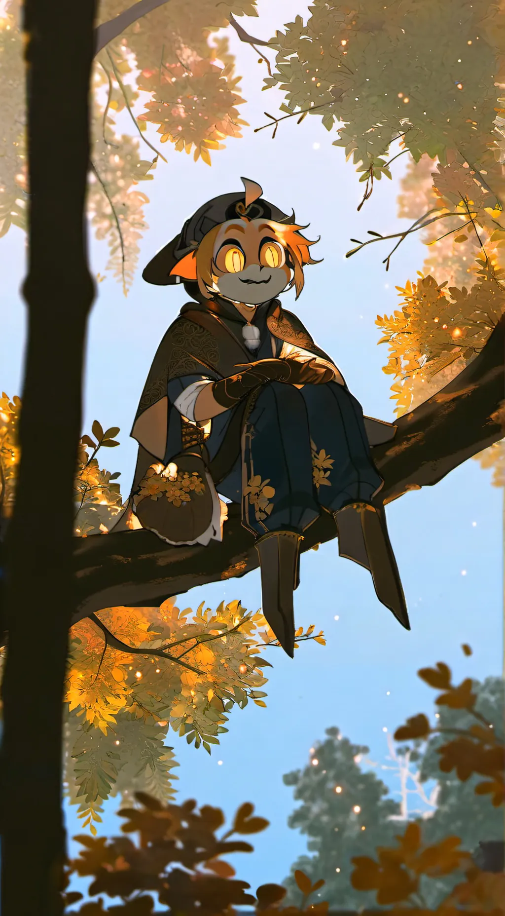 ai character: smiling critters  background