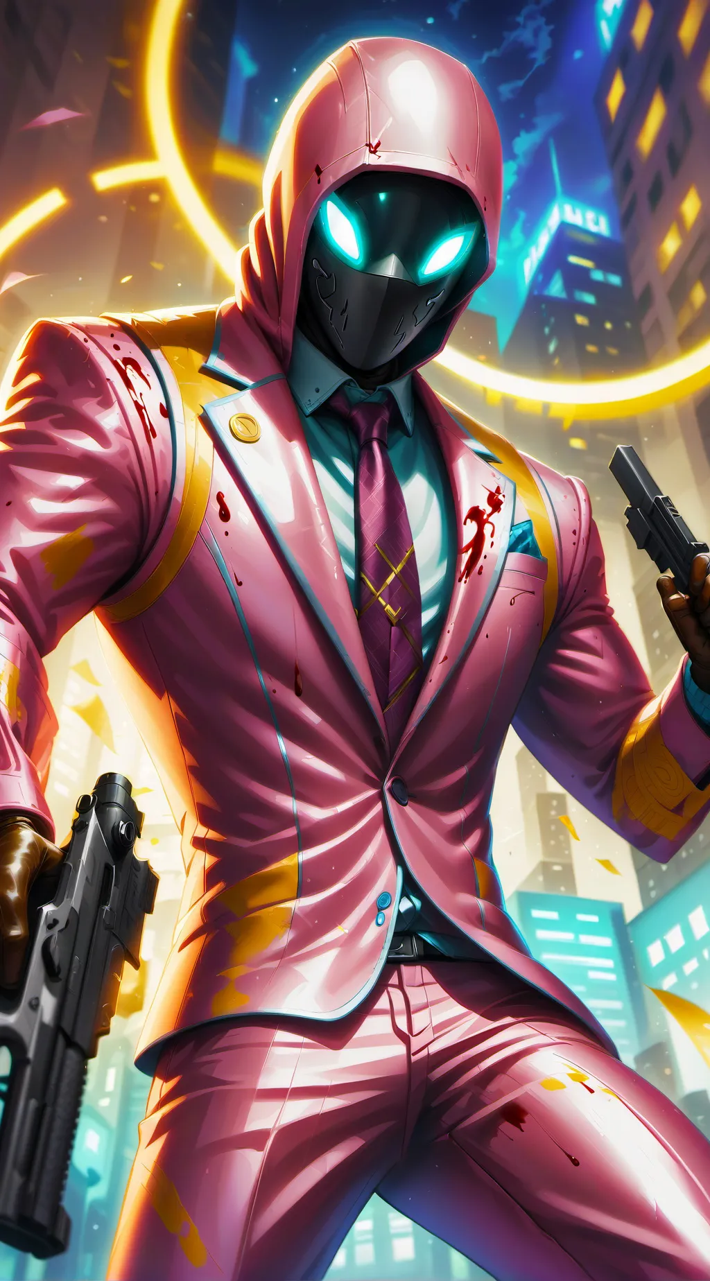 ai character: Squid game  background