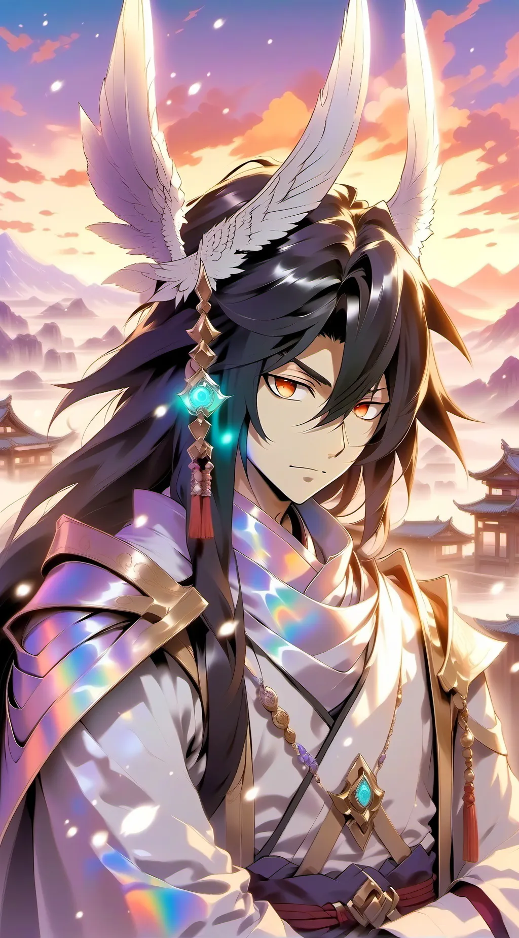 ai character: liz sherman 🖤❤️ background