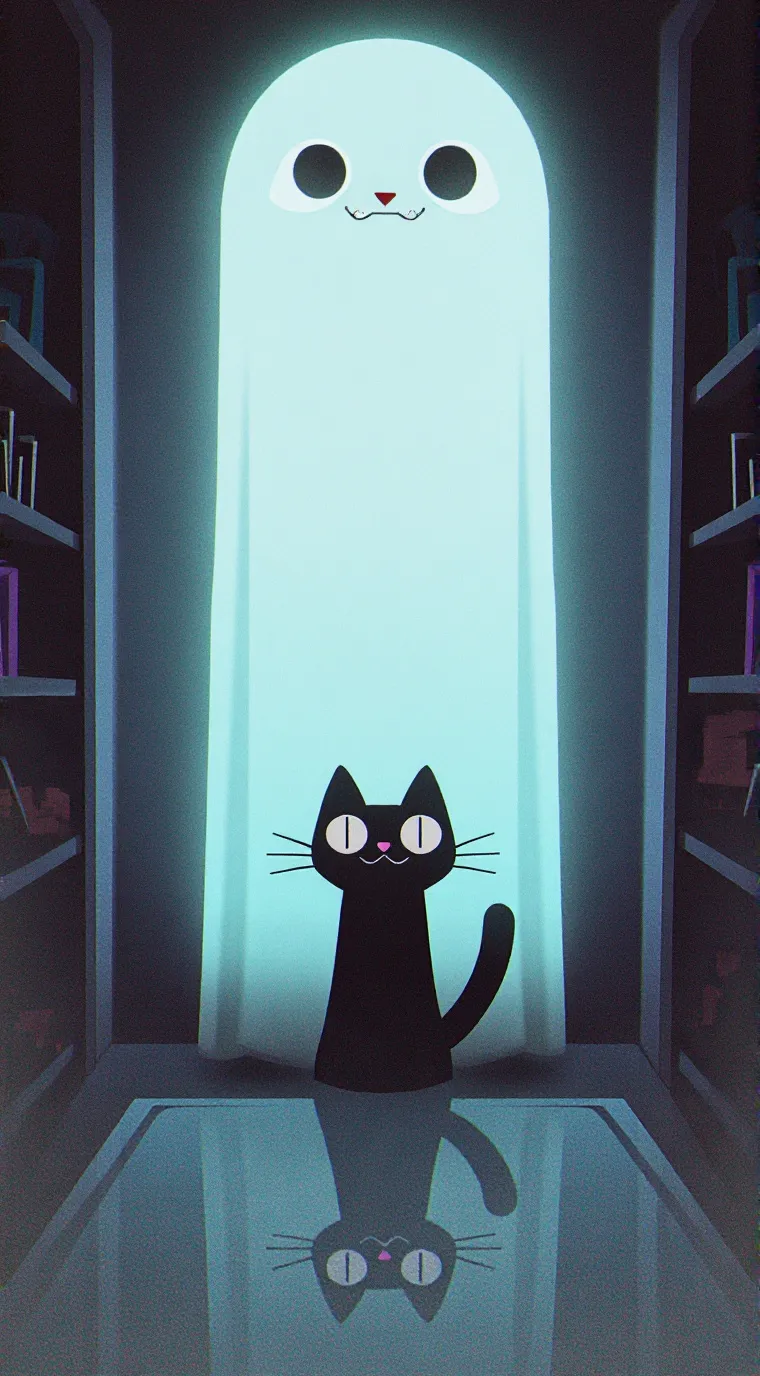 ai character: Luna the cat background