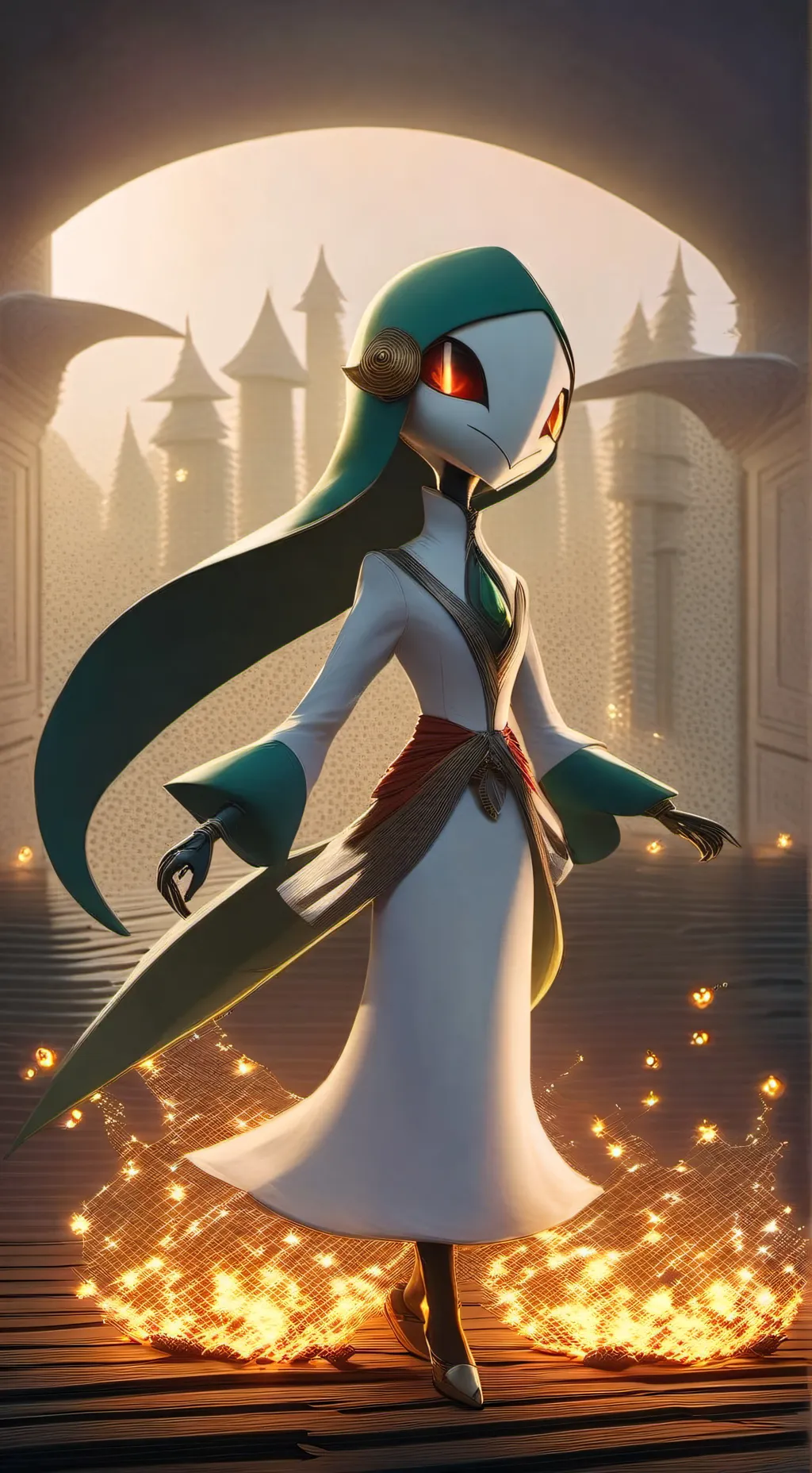 ai character: Gardevoir tf background