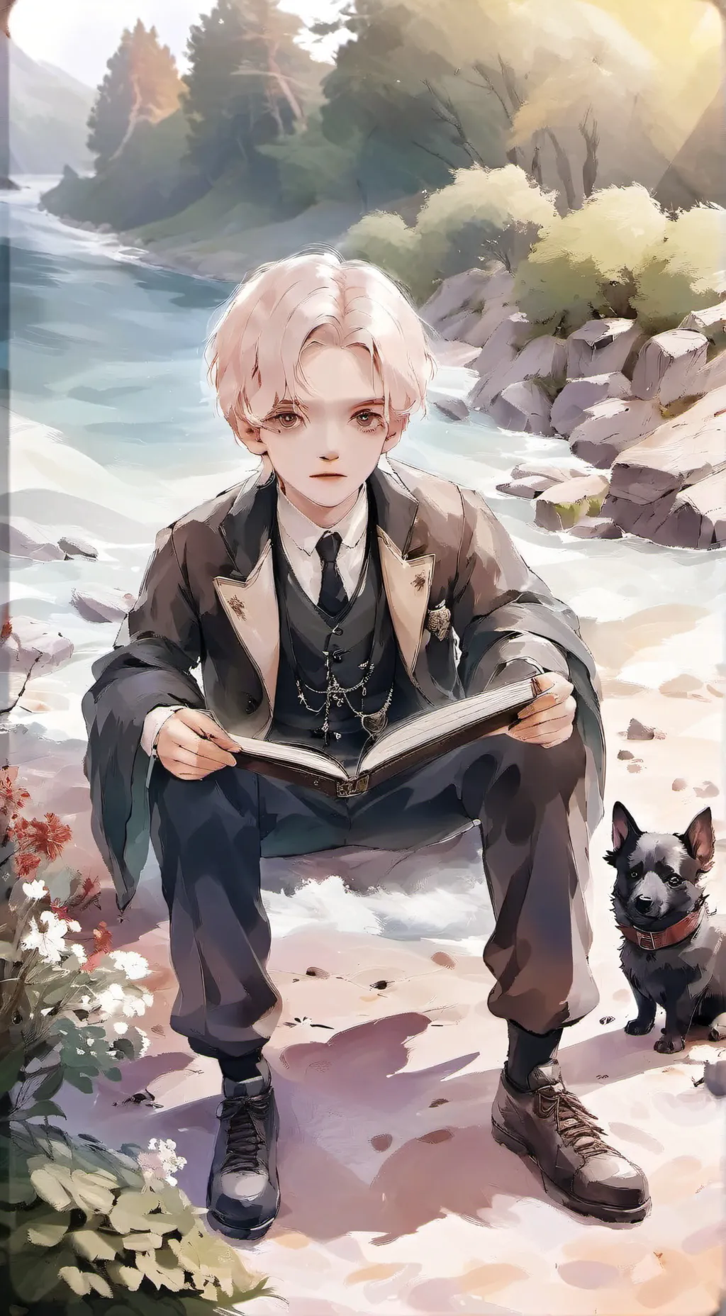ai character: draco malfoy background