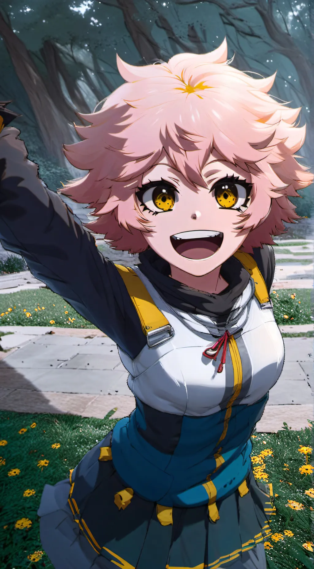 ai character: Mina ASHIDO  background