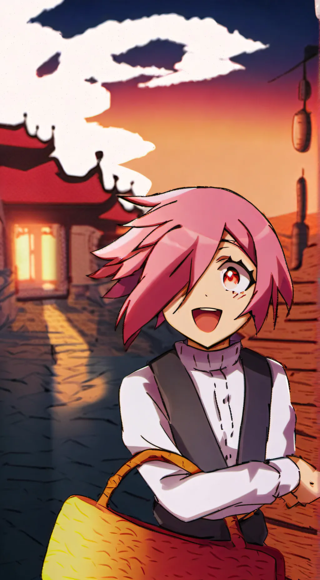 ai character: mitsuba background