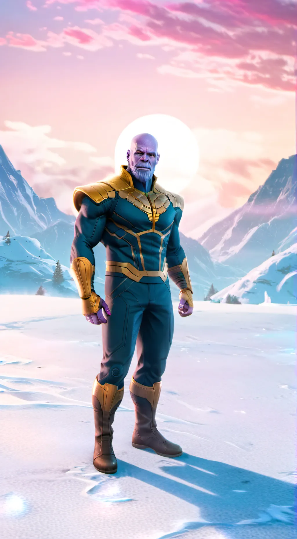 ai character: Thanos(squidgame) background