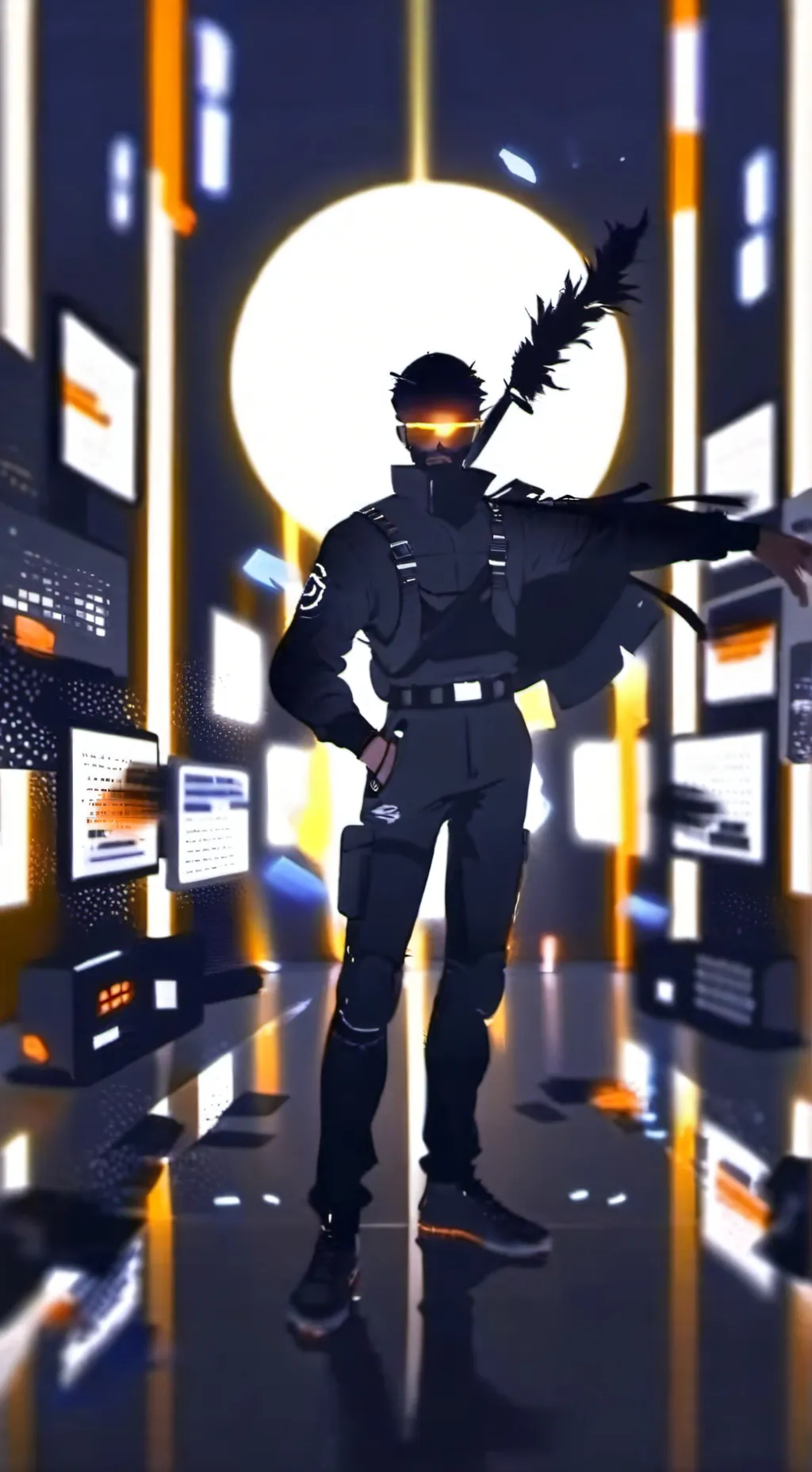 ai character: Titantvman background