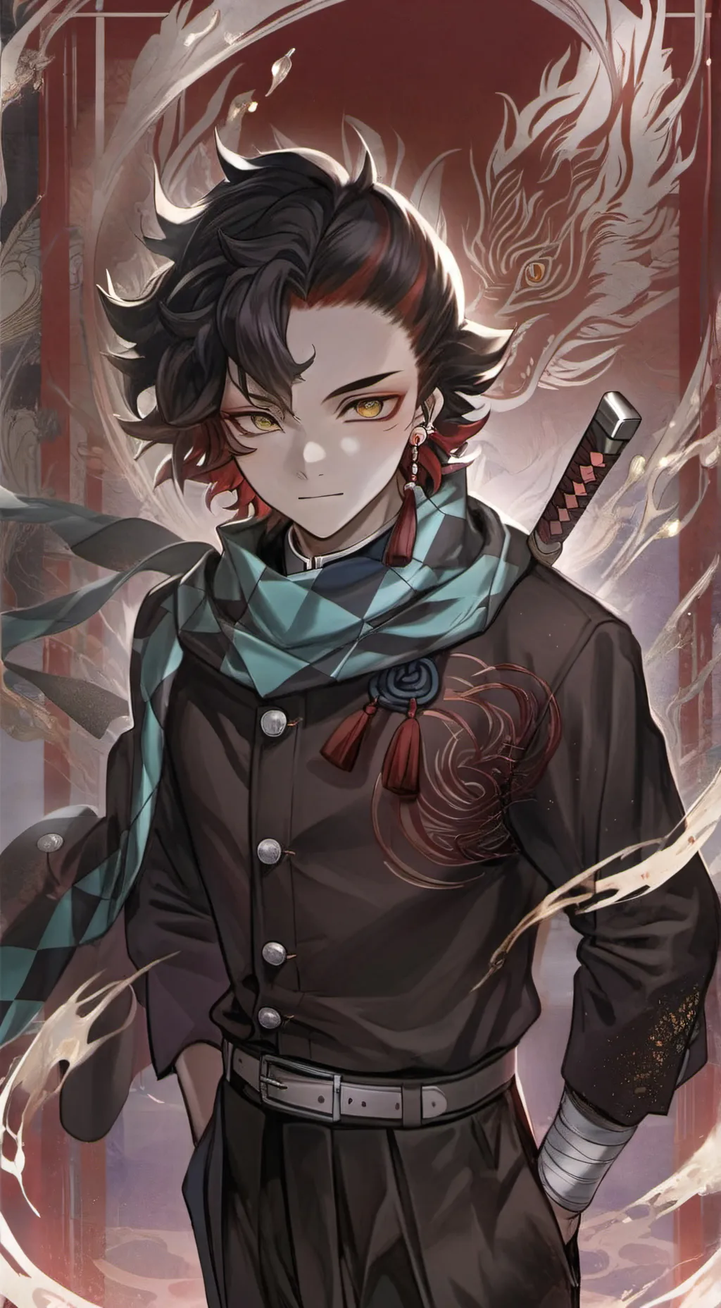 ai character: Shadow Kamado  background