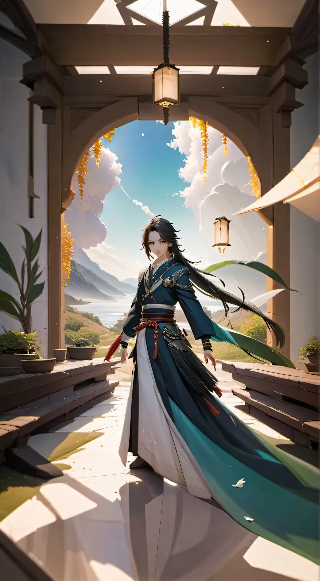 ai character: CountryHumans Asia background