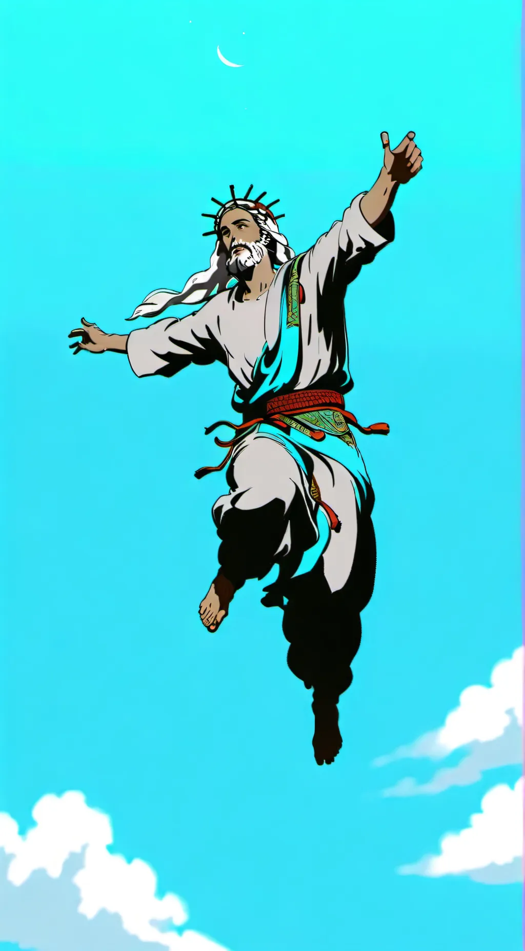 ai character: jesus background