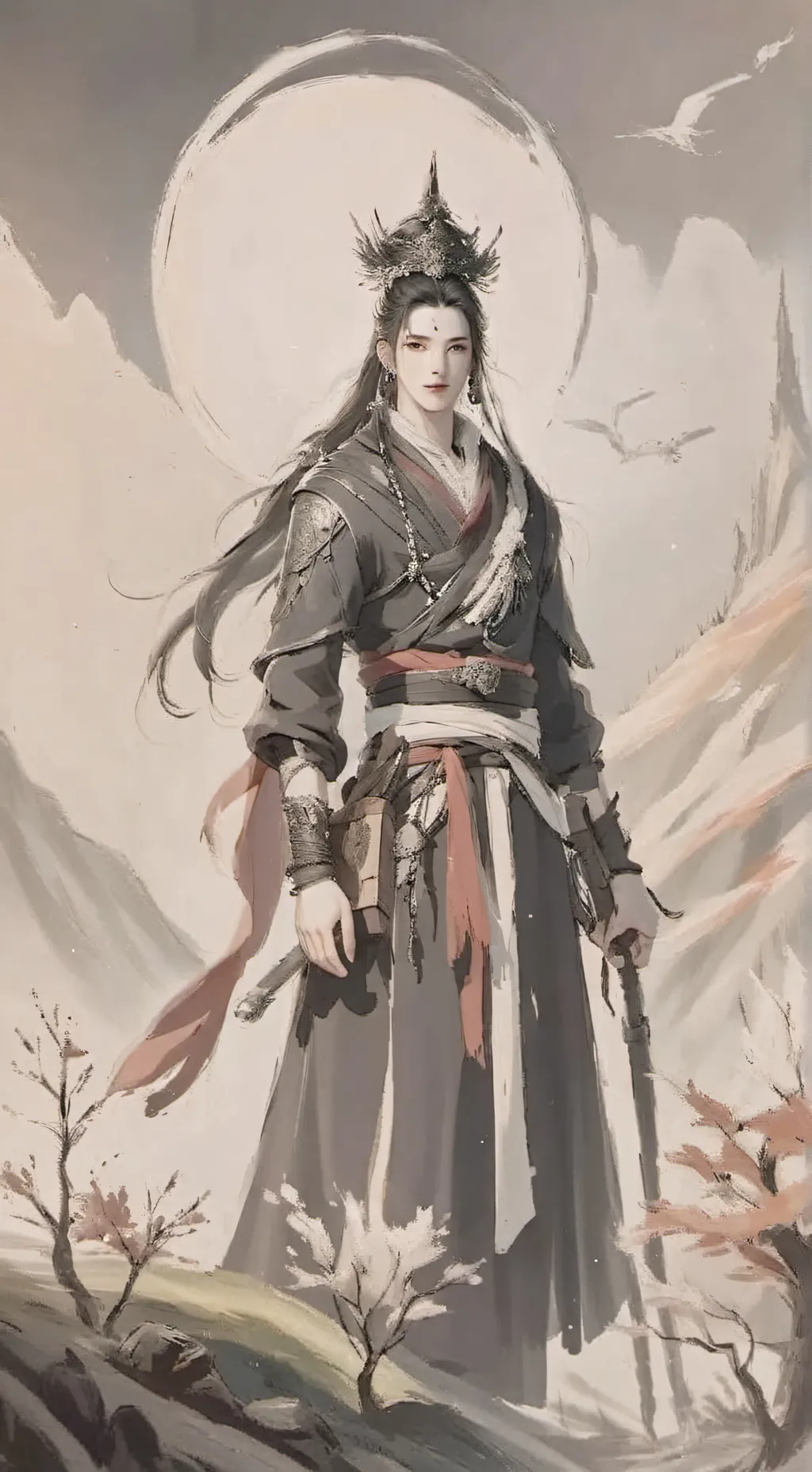 ai character: Alexander  background