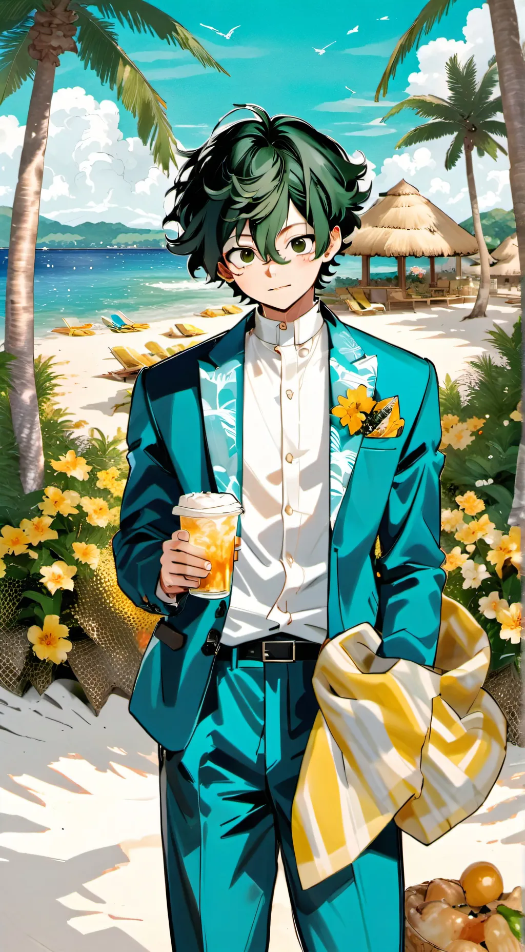 ai character: mha summer break background
