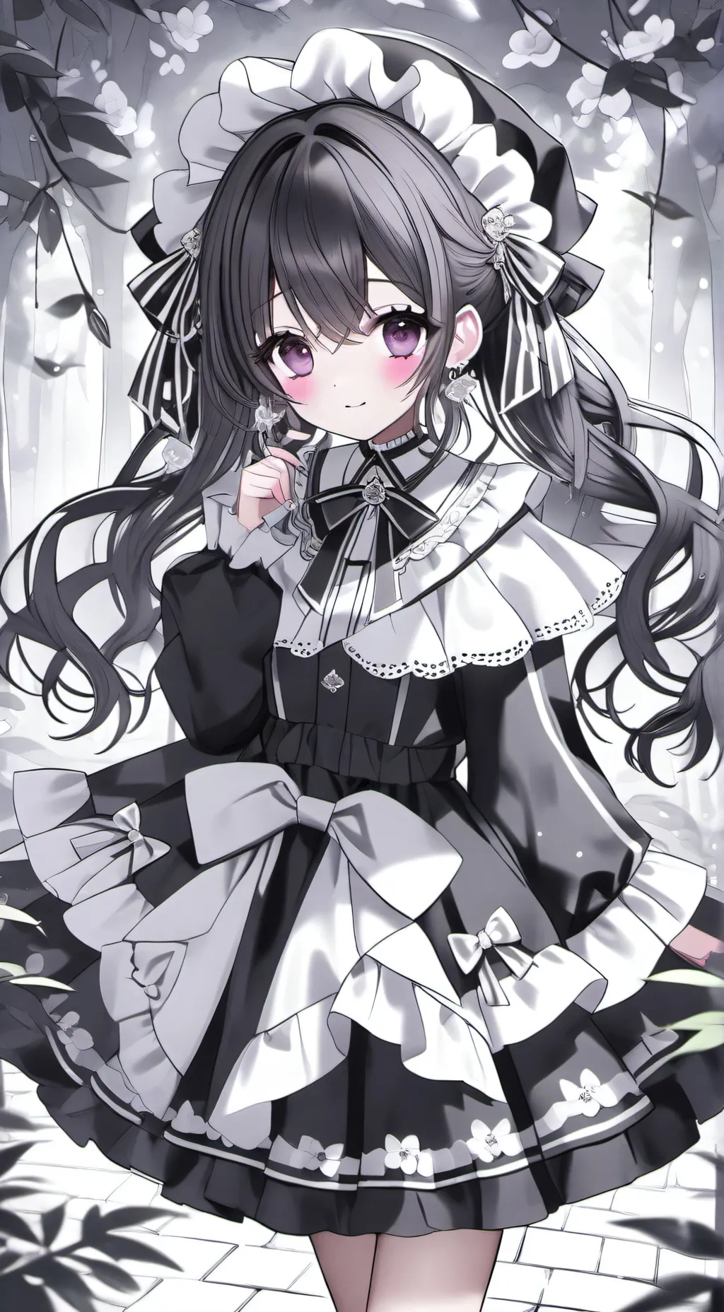 ai character: monica background