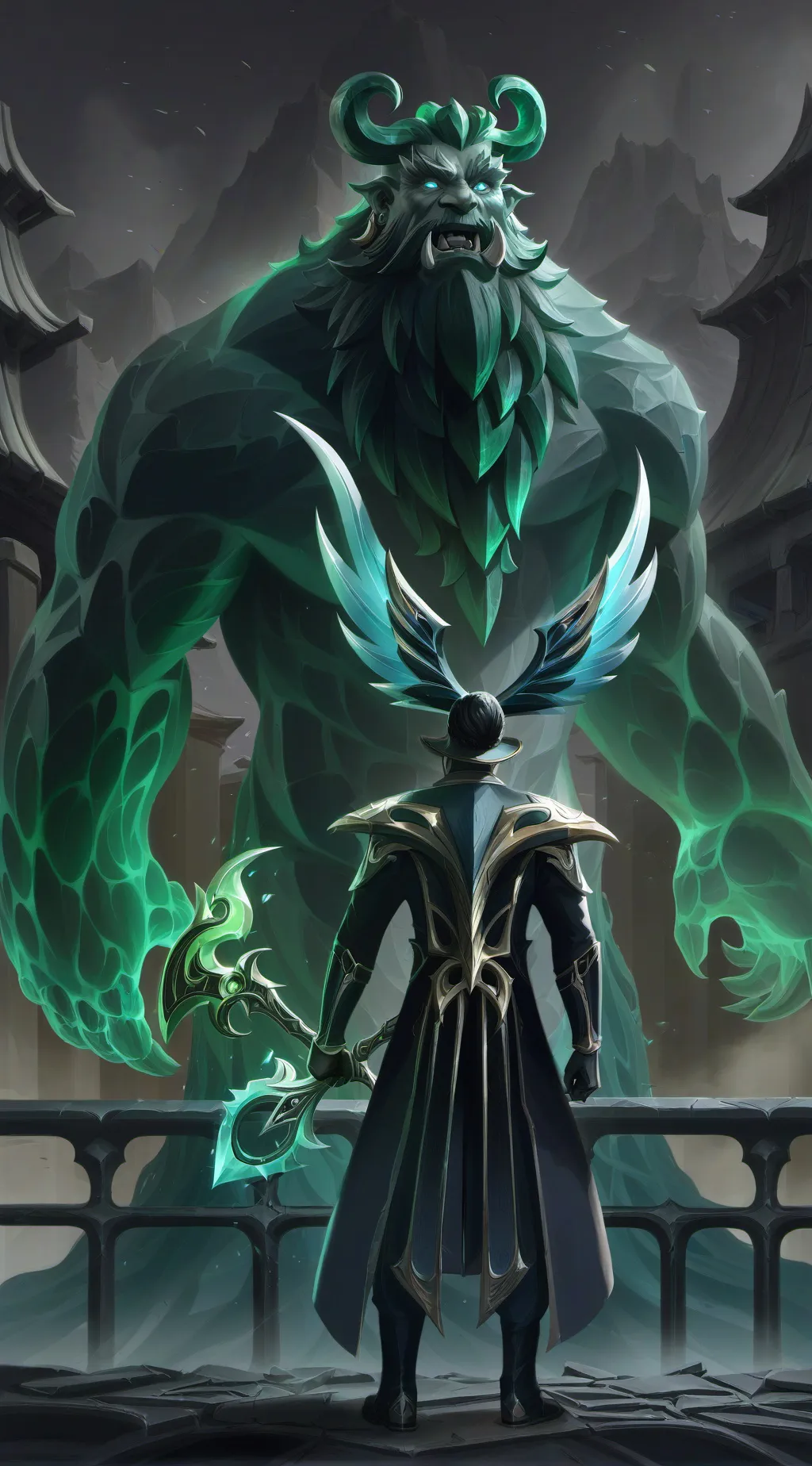 ai character: groster background