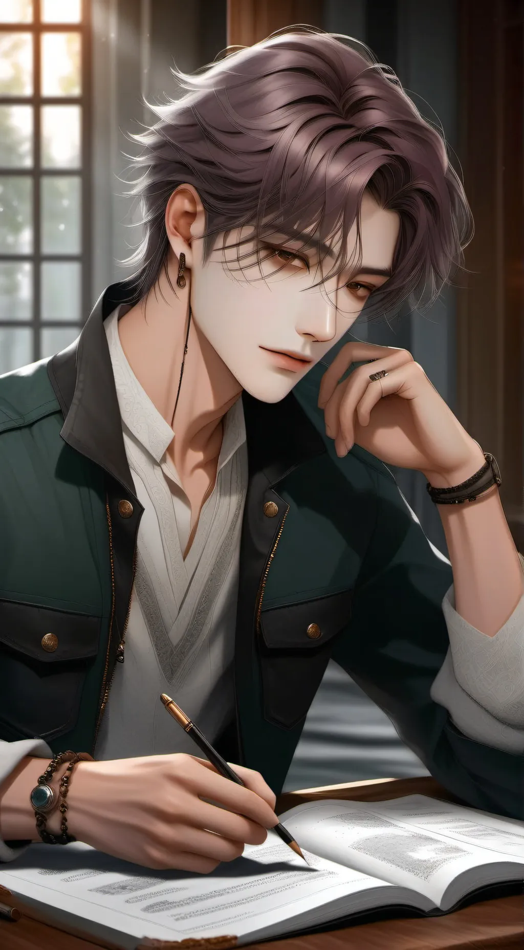 ai character: Нейт background