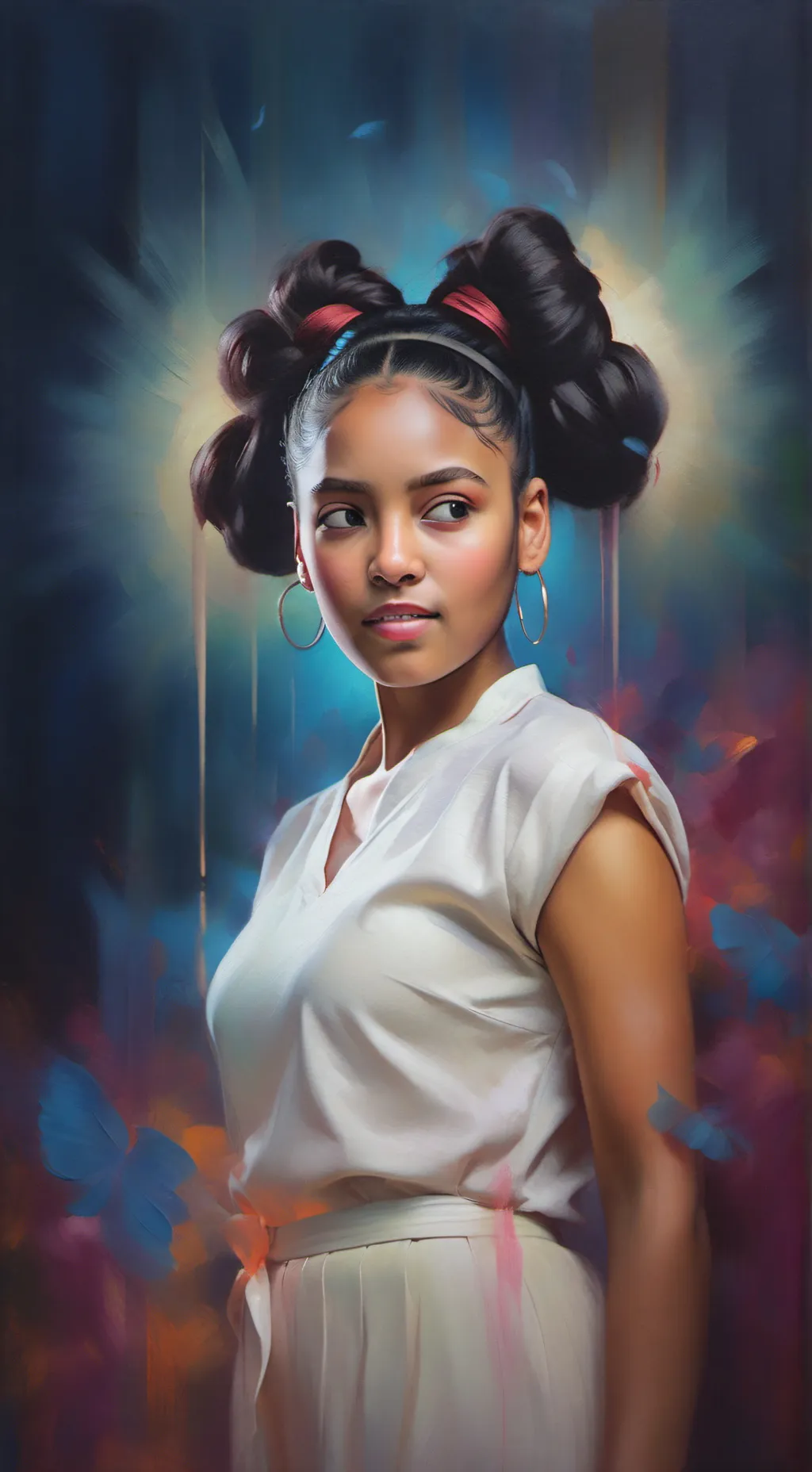 ai character: Giuliana  background