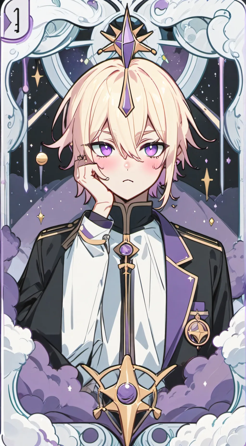 ai character: Crimson background