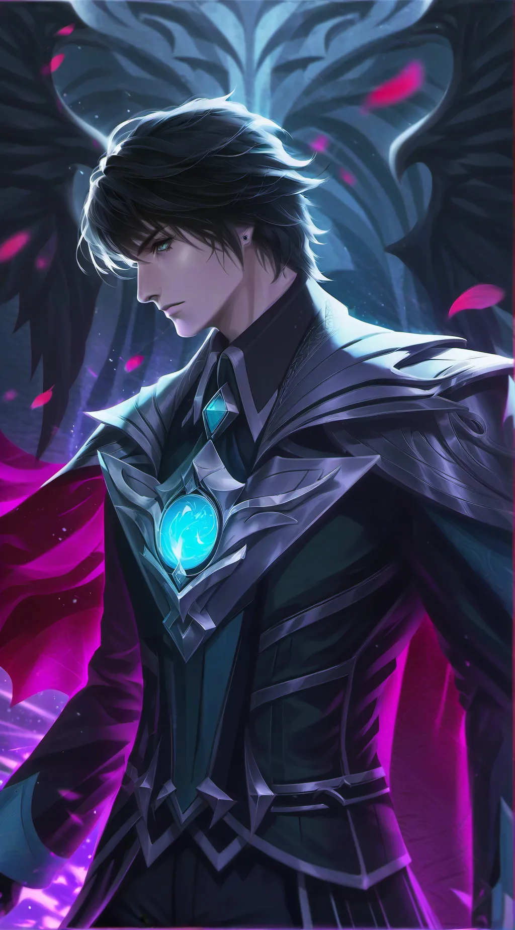 ai character: Тень background