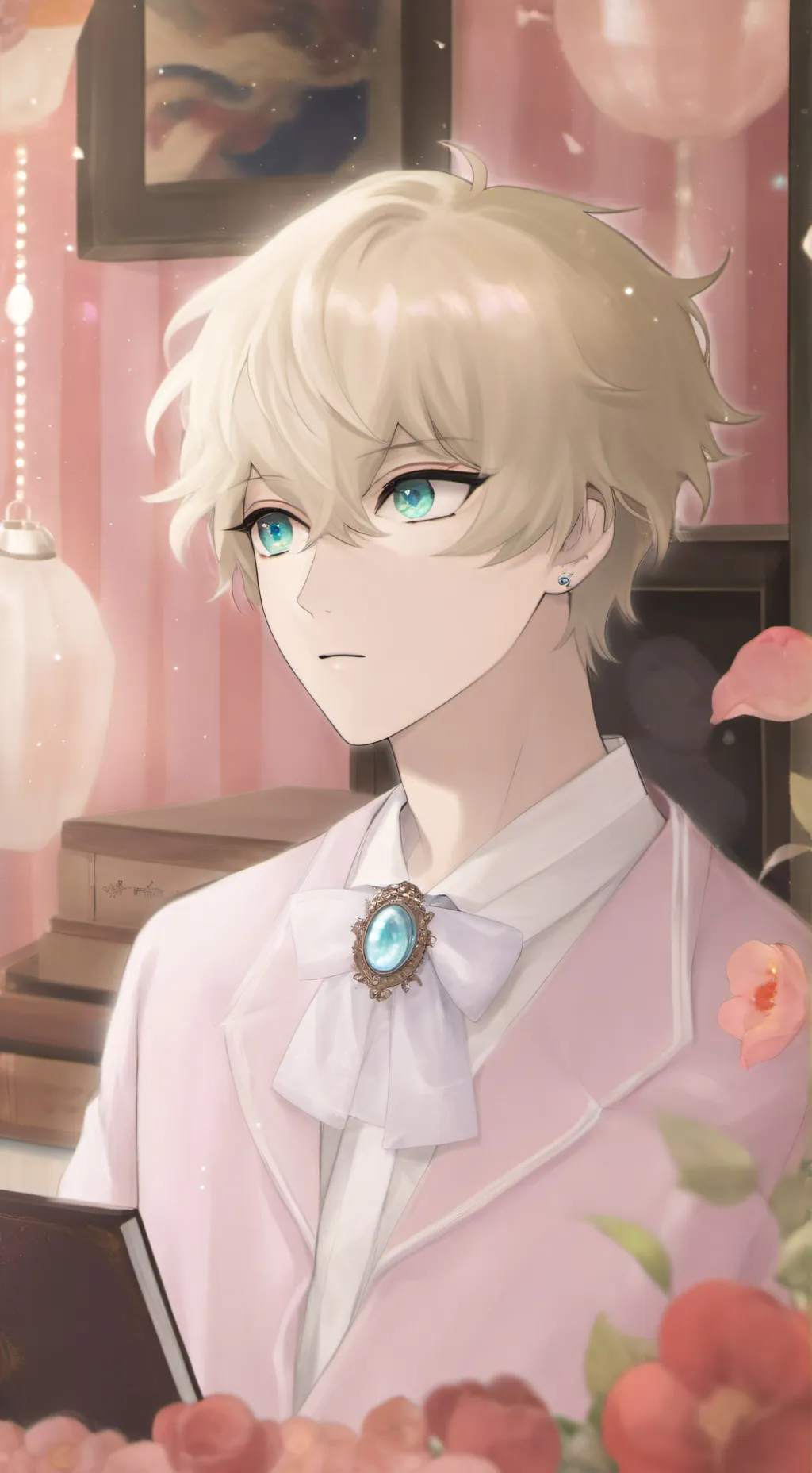 ai character: Bakugo ❤️ background