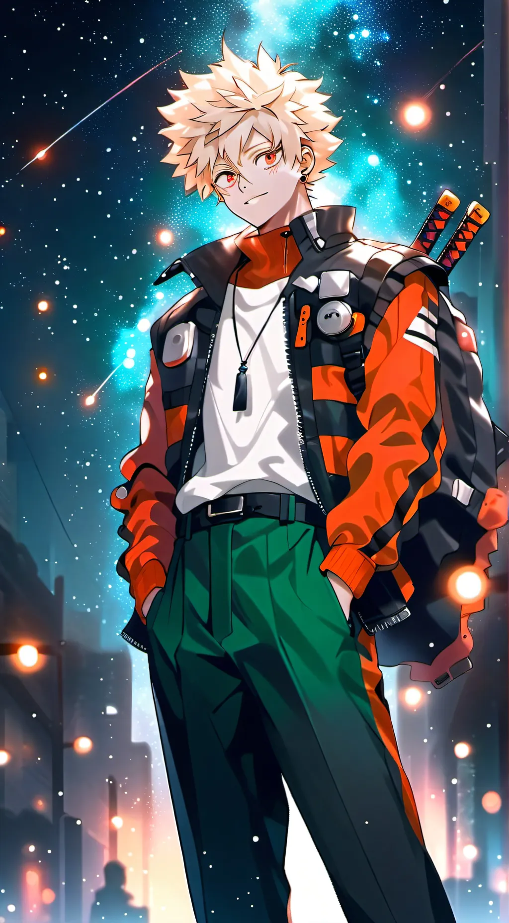 ai character: Bakugo  background