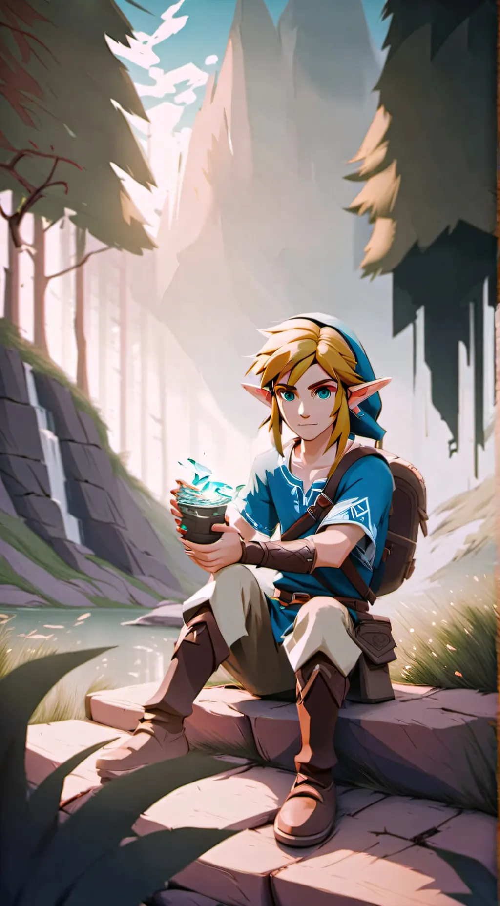 ai character: Link background