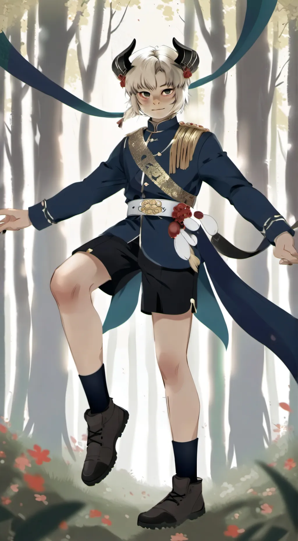 ai character: deer guy background