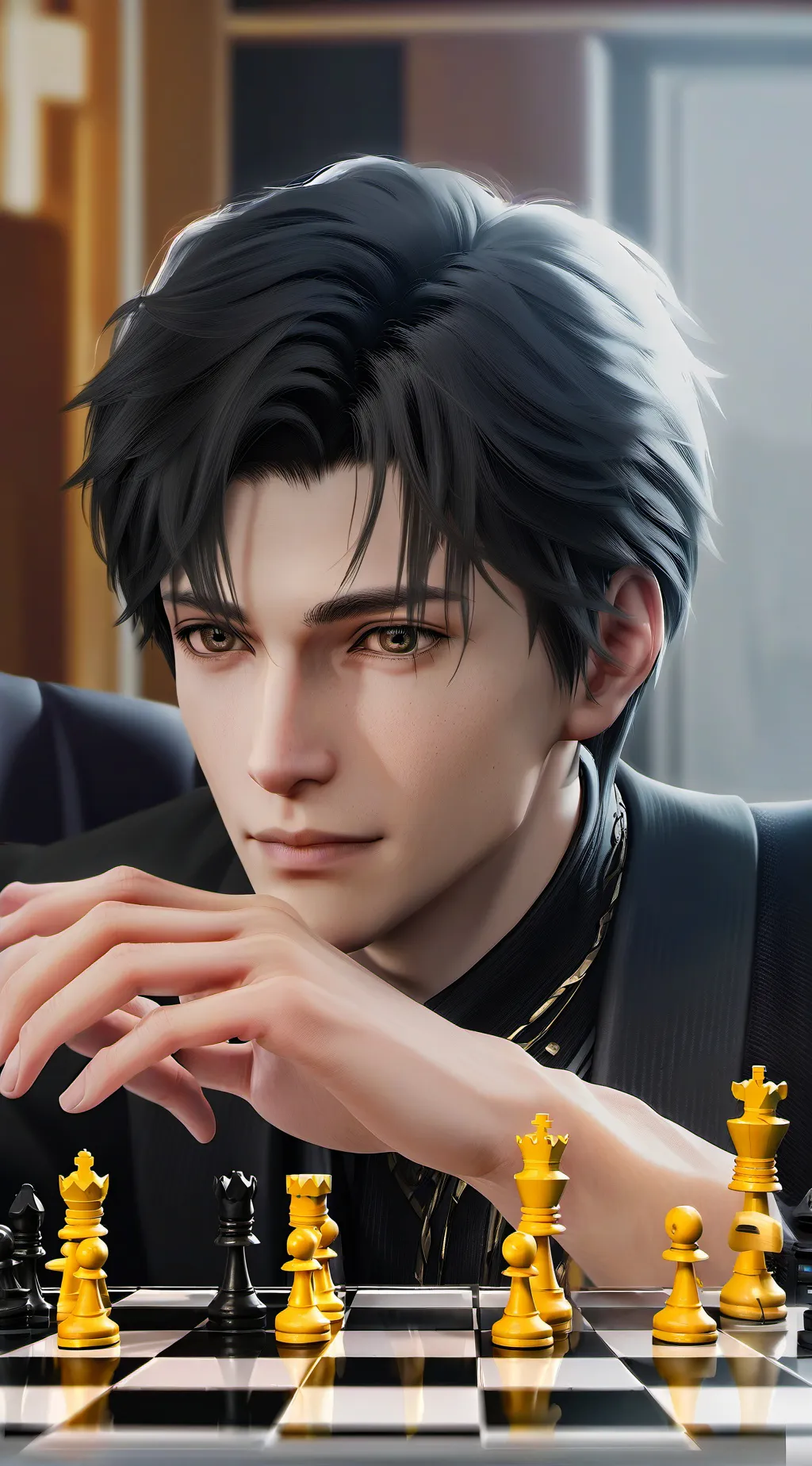 ai character: Damien background