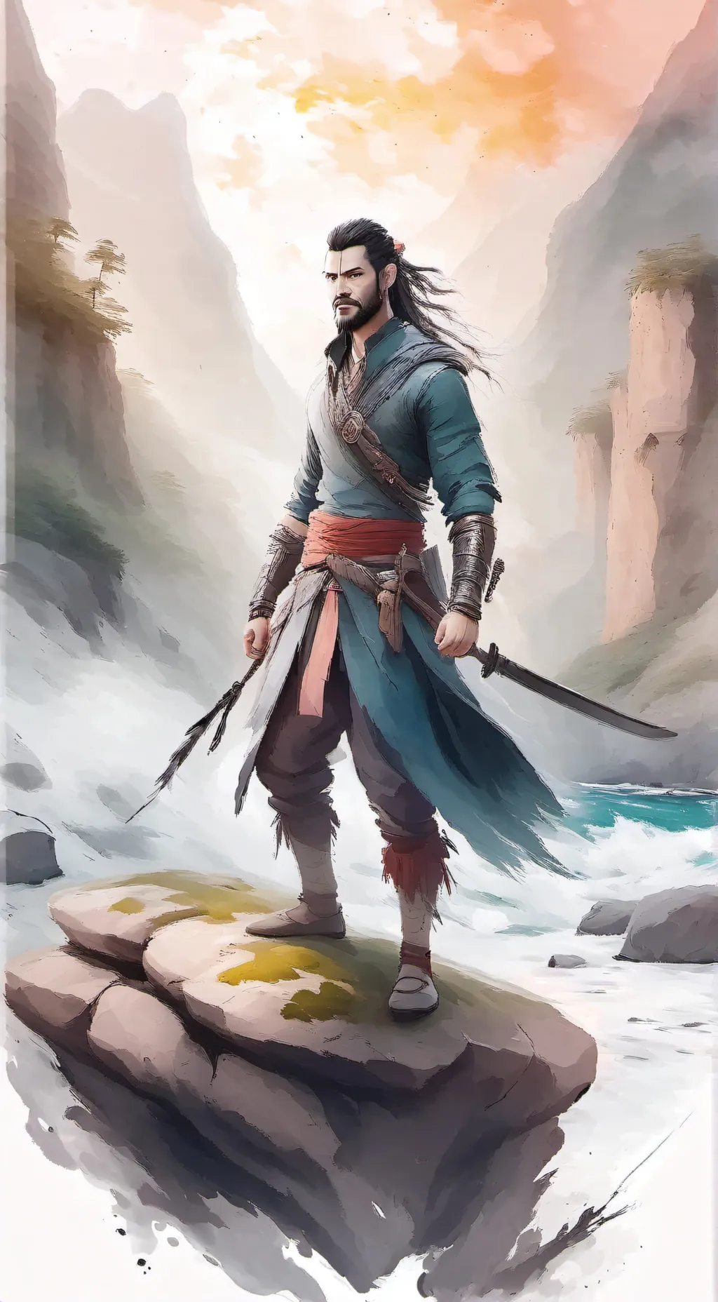 ai character: Katara captured background