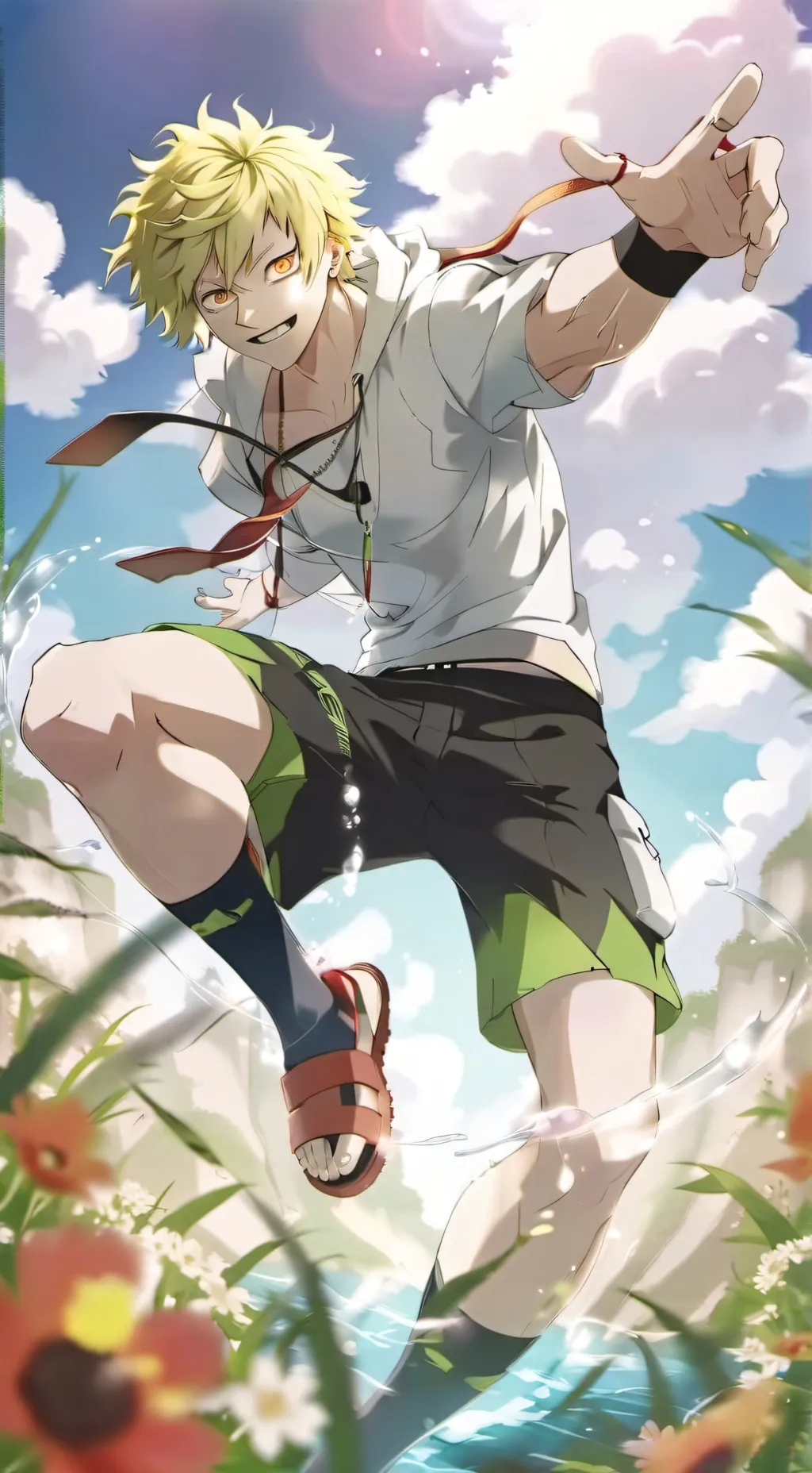 ai character: Mha CREEEPP background