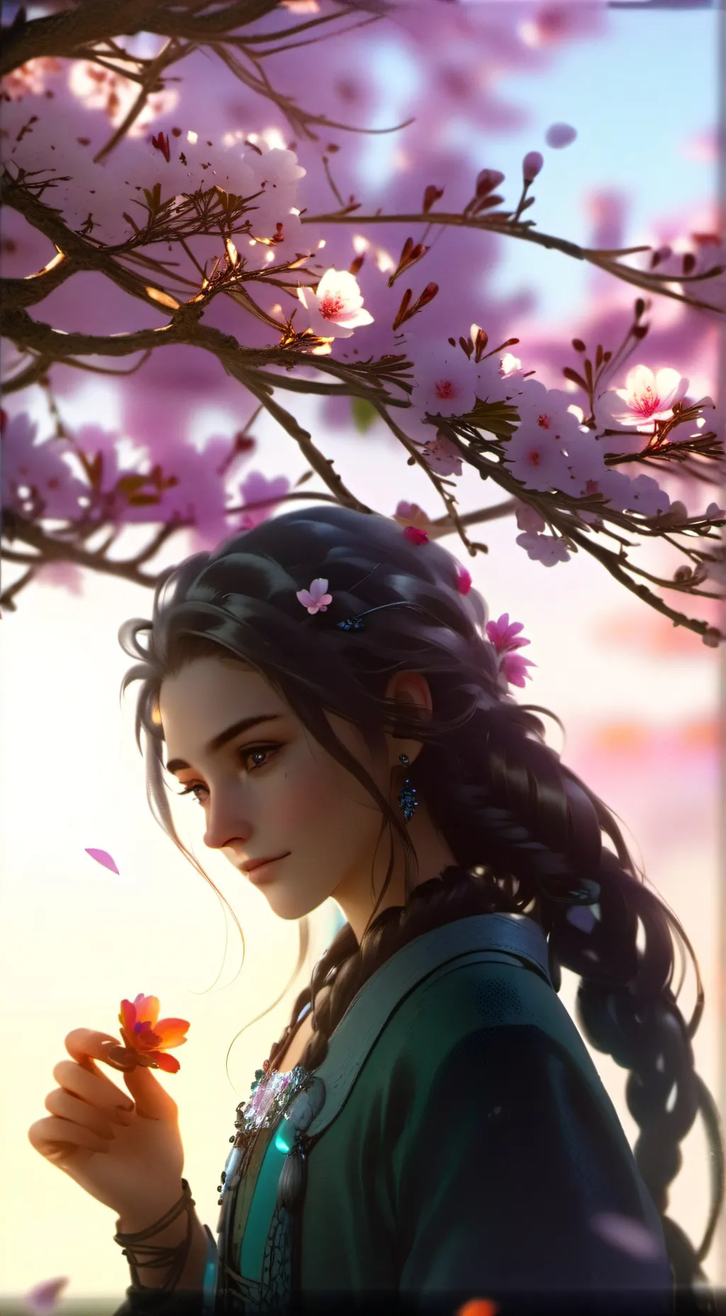 ai character: Flora background