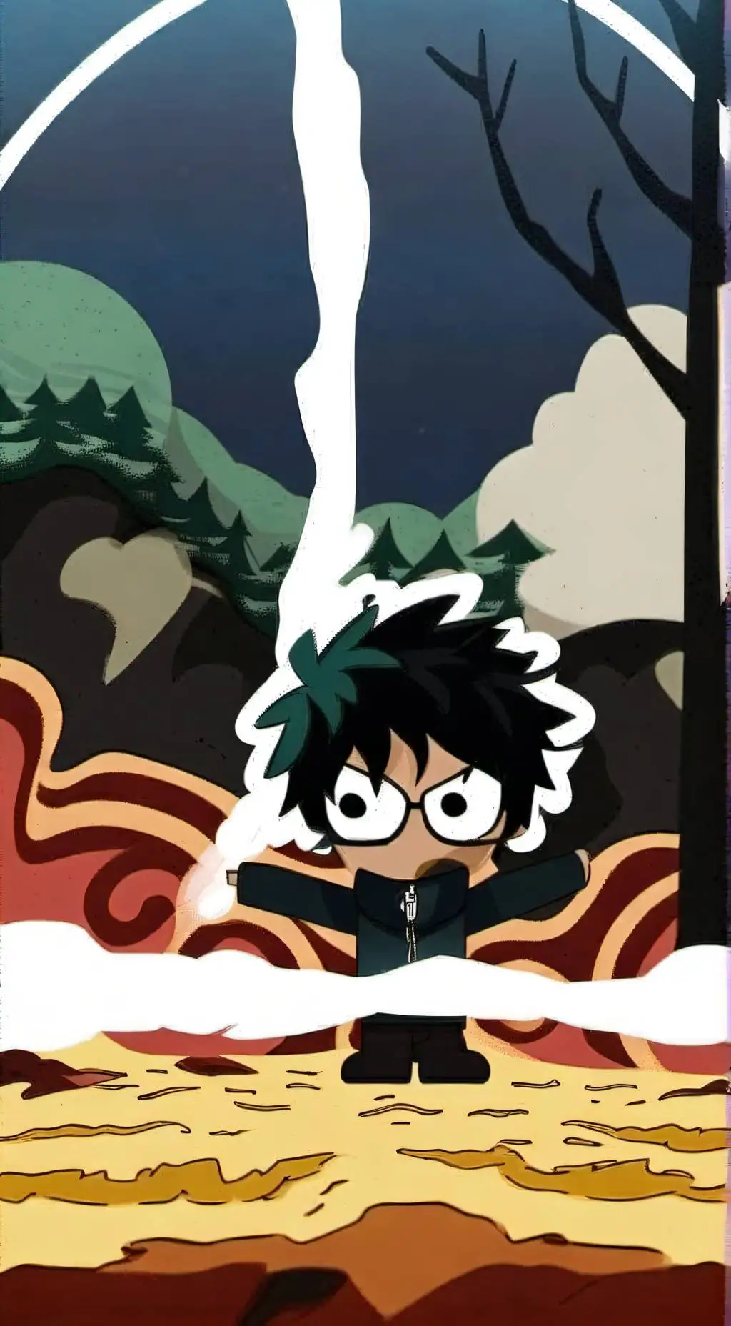 ai character: Teacher deku 😍 background