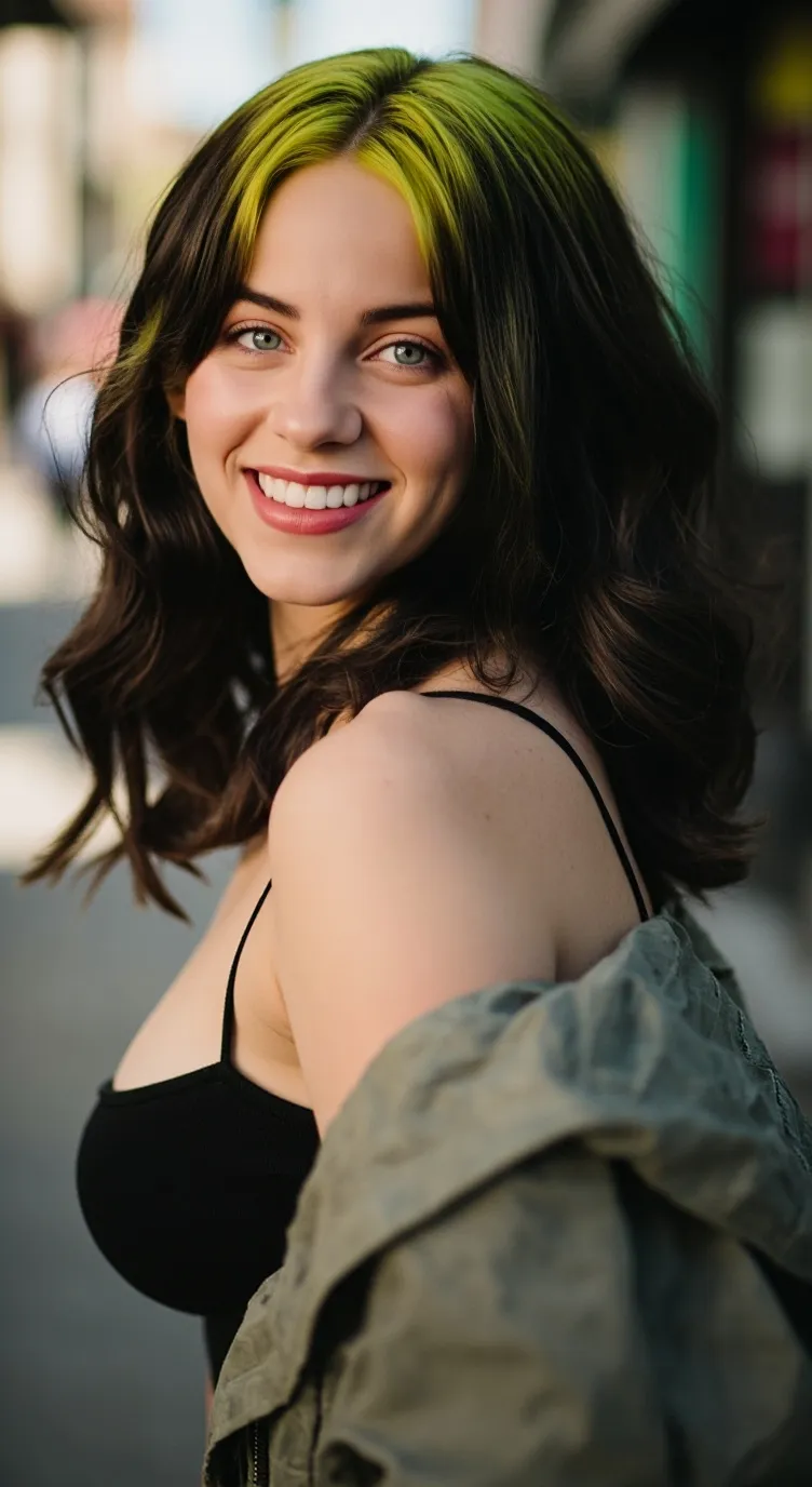 ai character: Billie Eilish background