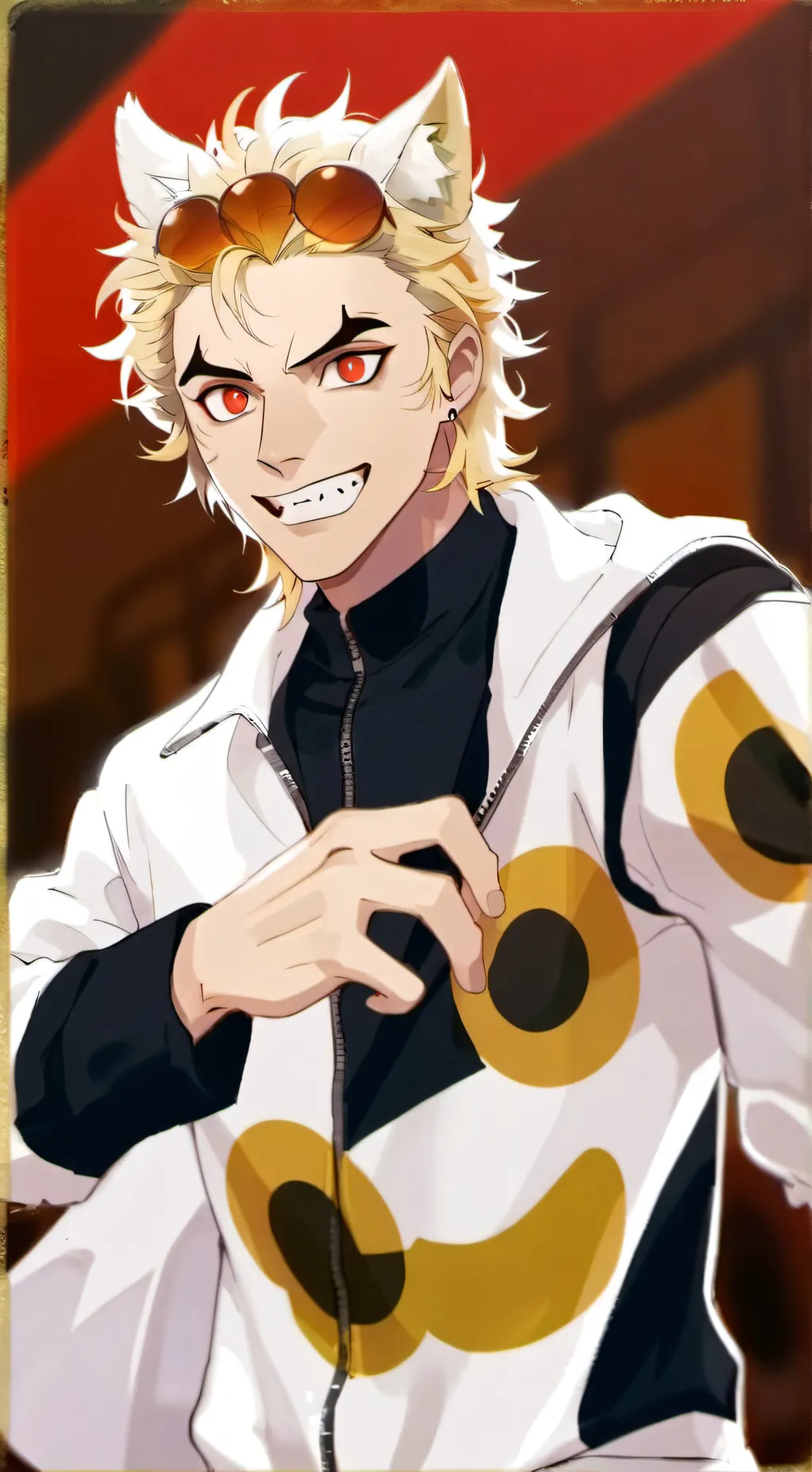 ai character: bakugo!! background