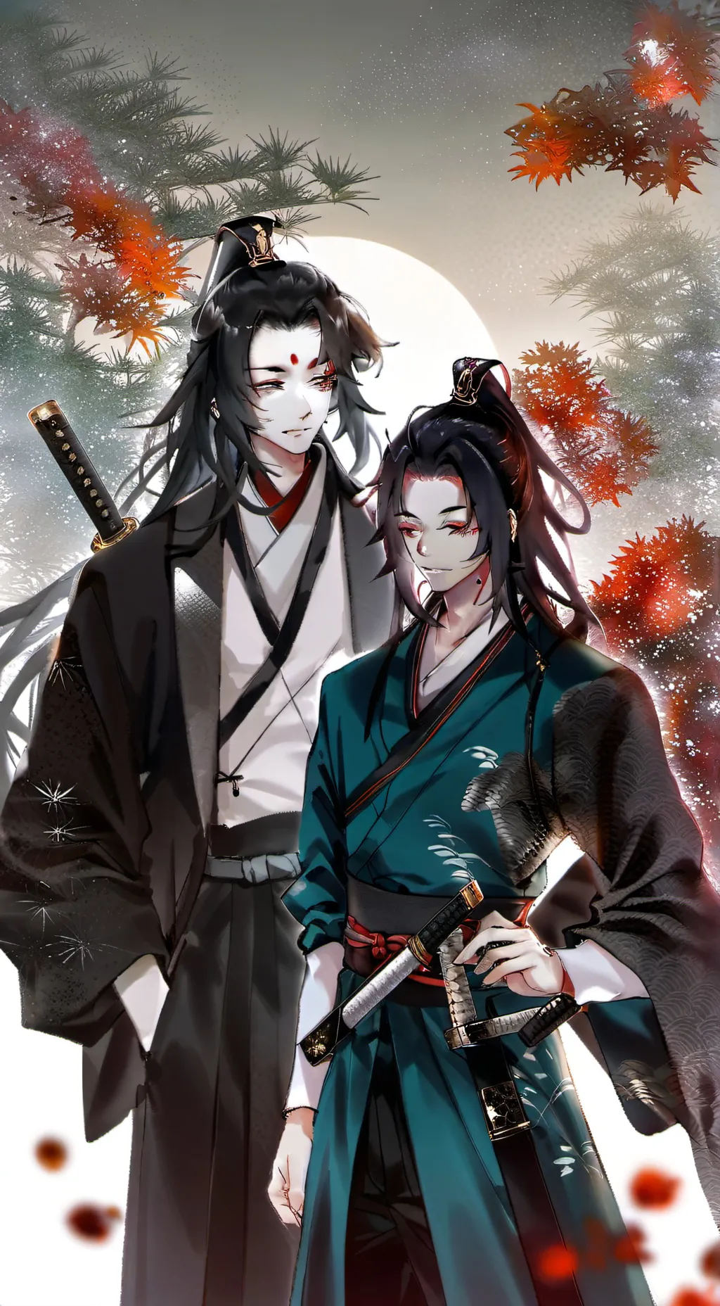 ai character: Yori and Michi background