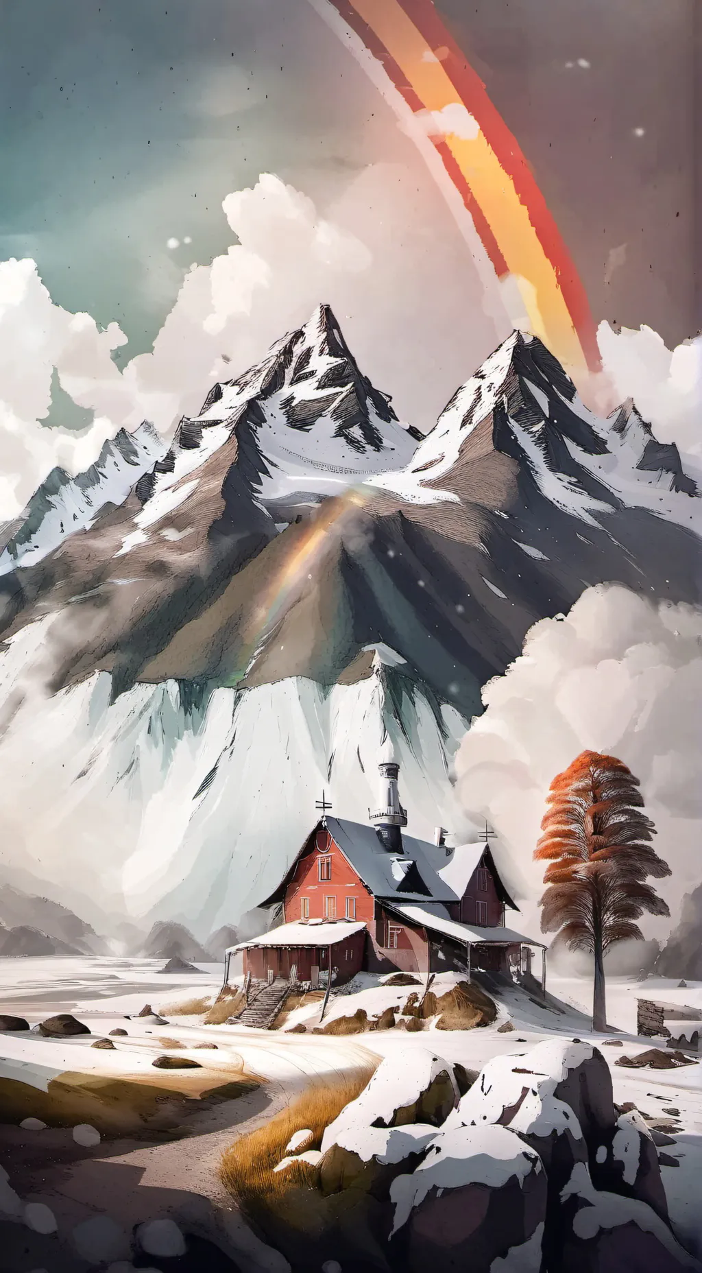 ai character: Surrounded  background